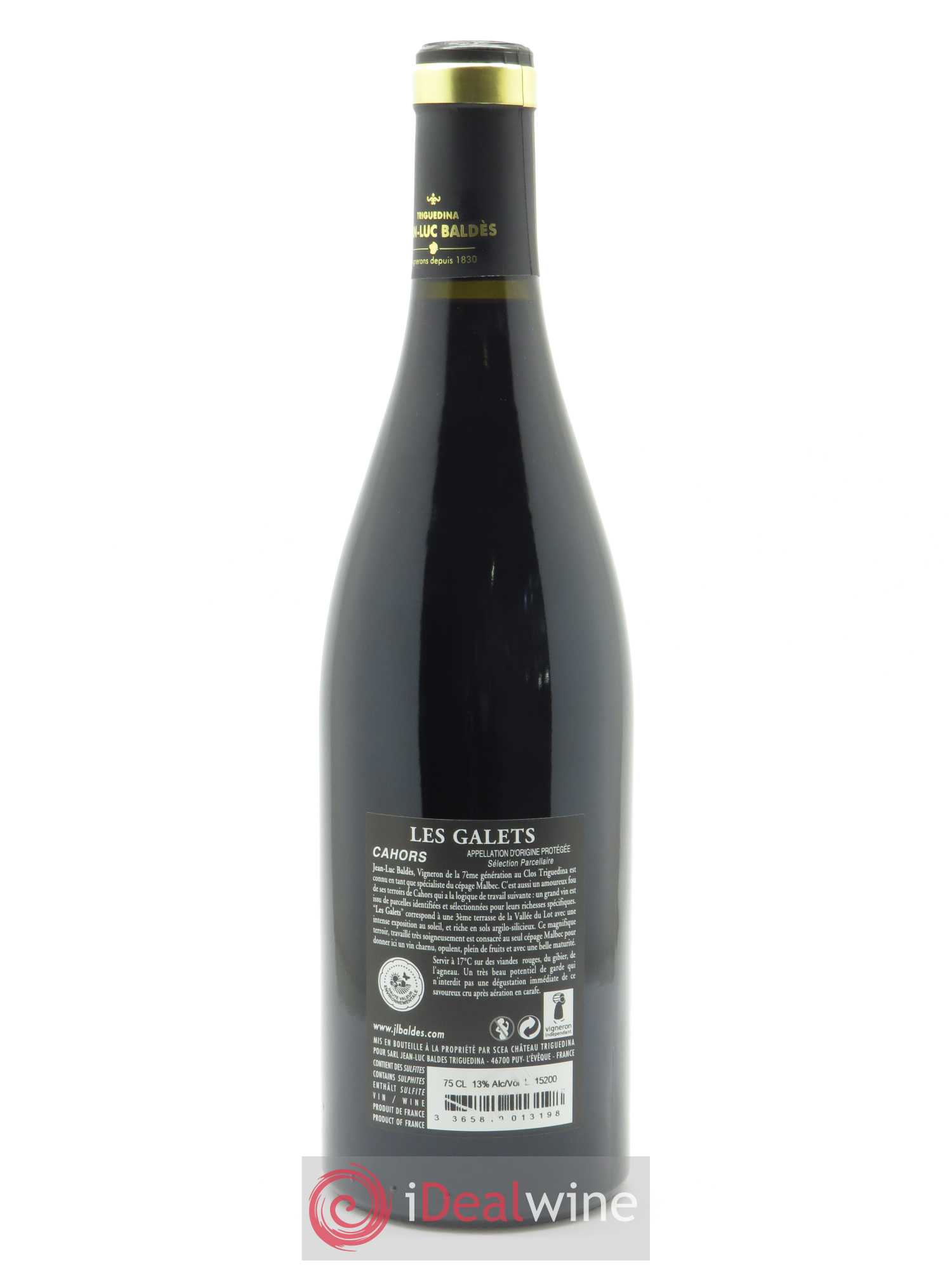 Cahors Clos Triguedina Les Galets Jean-Luc Baldès 2013 - Lot of 1 bottle - 1