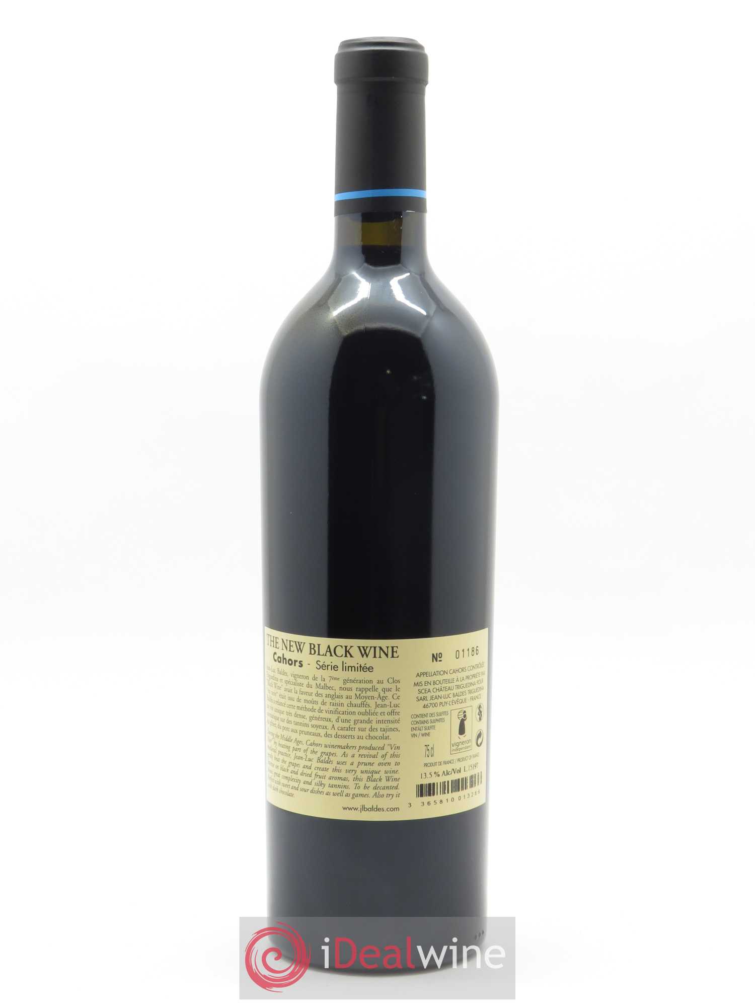 Cahors Clos Triguedina New Black Wine Jean-Luc Baldès 2013 - Lot of 1 bottle - 1