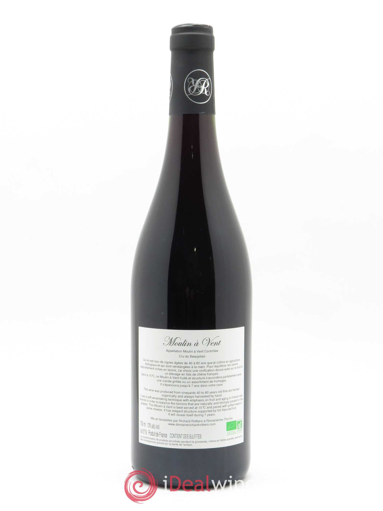 Moulin-à-Vent Richard Rottiers (Domaine) 2018 - Lot de 1 bouteille - 1