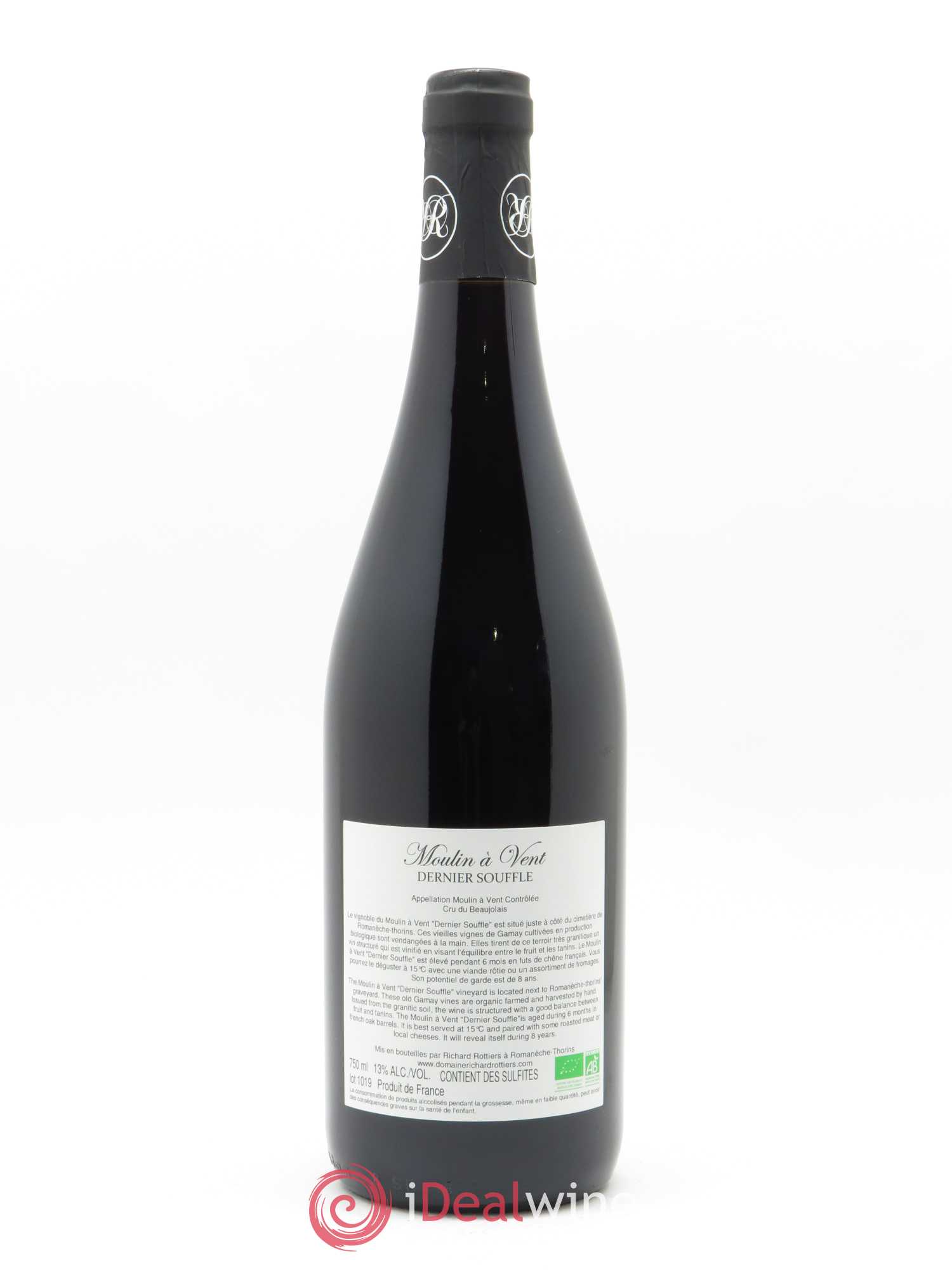 Moulin-à-Vent Dernier Souffle Richard Rottiers (Domaine) 2018 - Lot de 1 bouteille - 1
