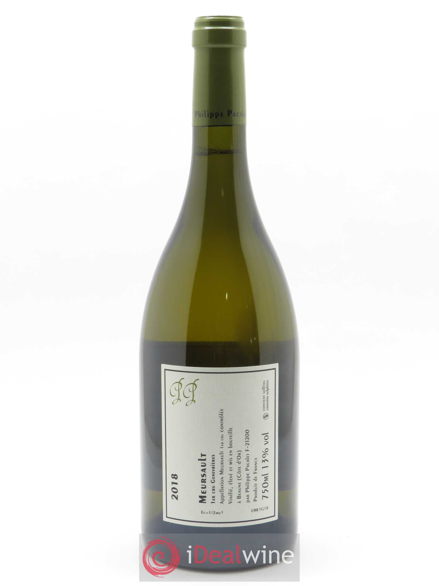 Meursault 1er Cru Genevrières Philippe Pacalet 2018 - Lot de 1 bouteille - 1