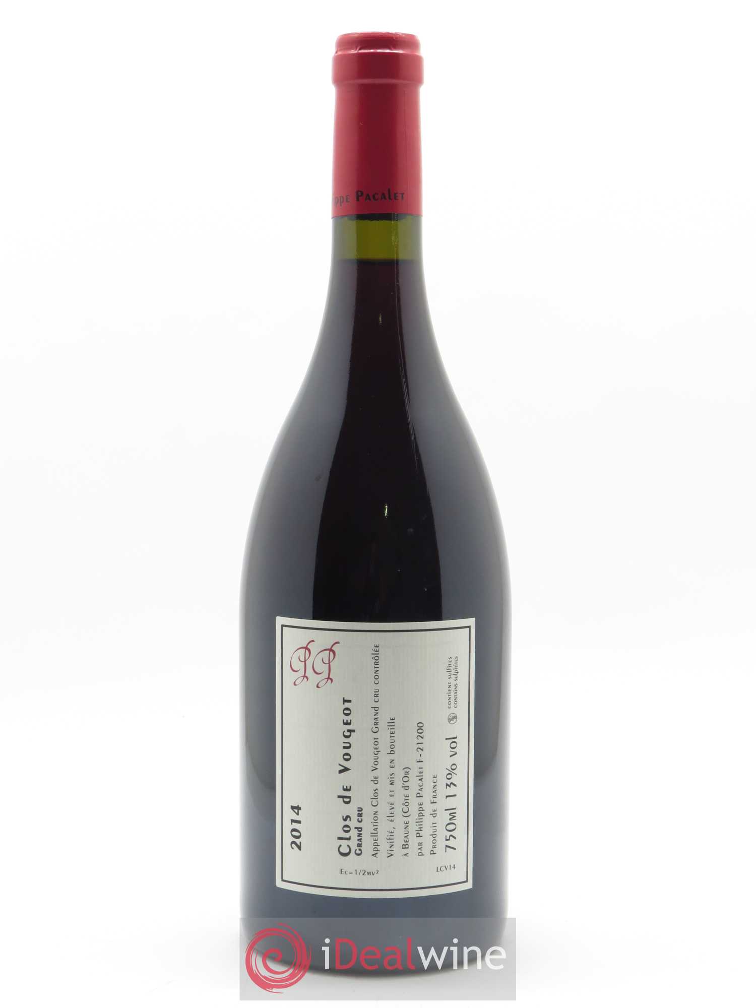 Clos de Vougeot Grand Cru Philippe Pacalet 2014 - Lot de 1 bouteille - 1