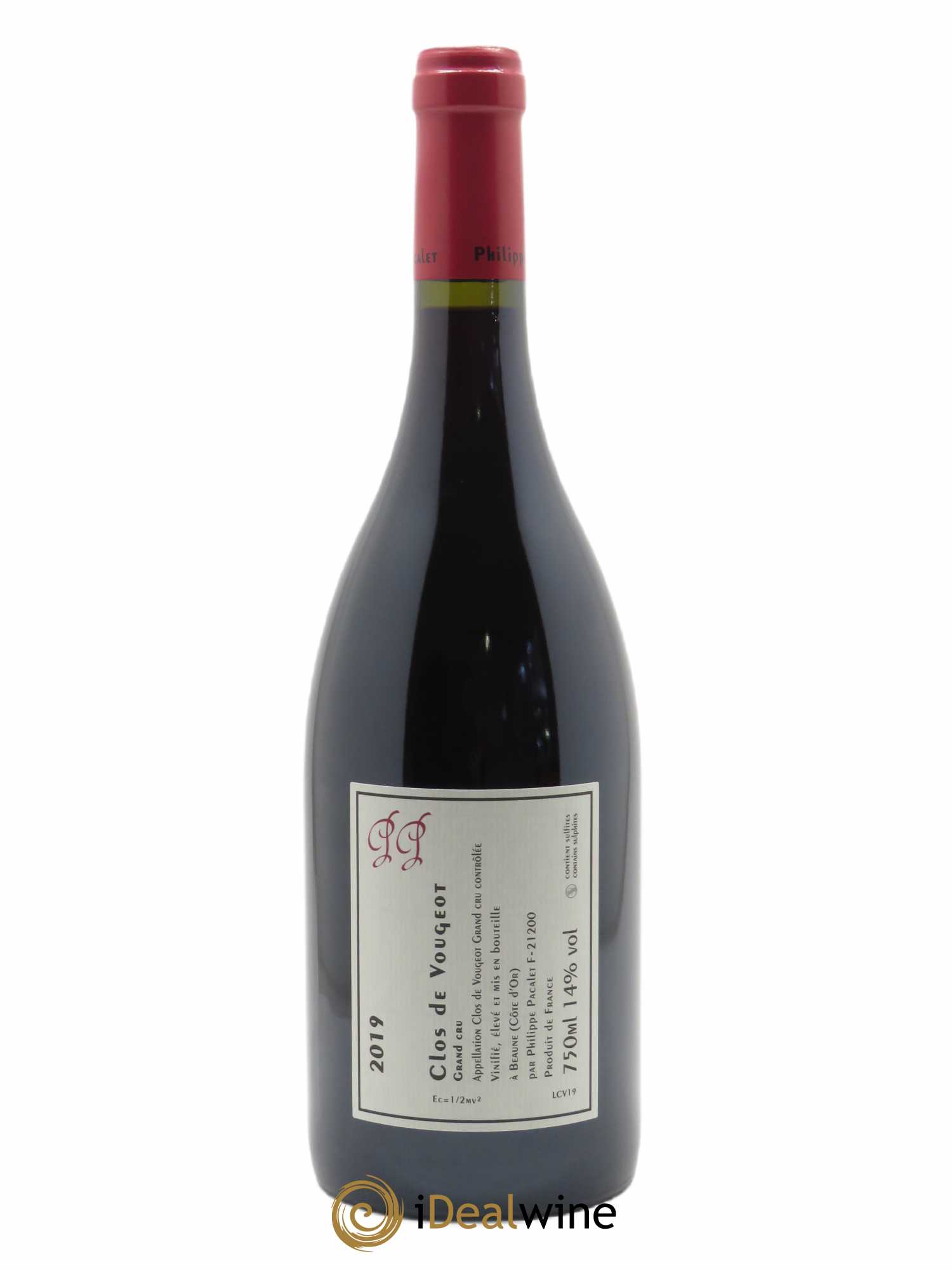 Clos de Vougeot Grand Cru Philippe Pacalet 2019 - Lot of 1 bottle - 1