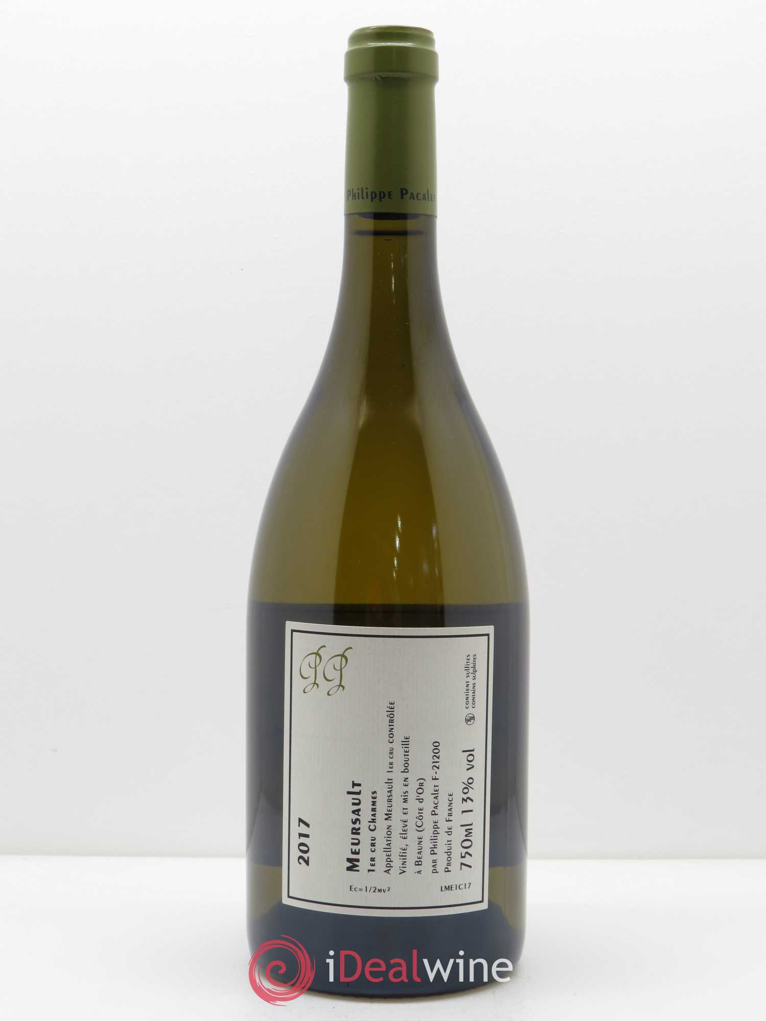 Meursault 1er Cru Charmes Philippe Pacalet 2017 - Lot de 1 bouteille - 1