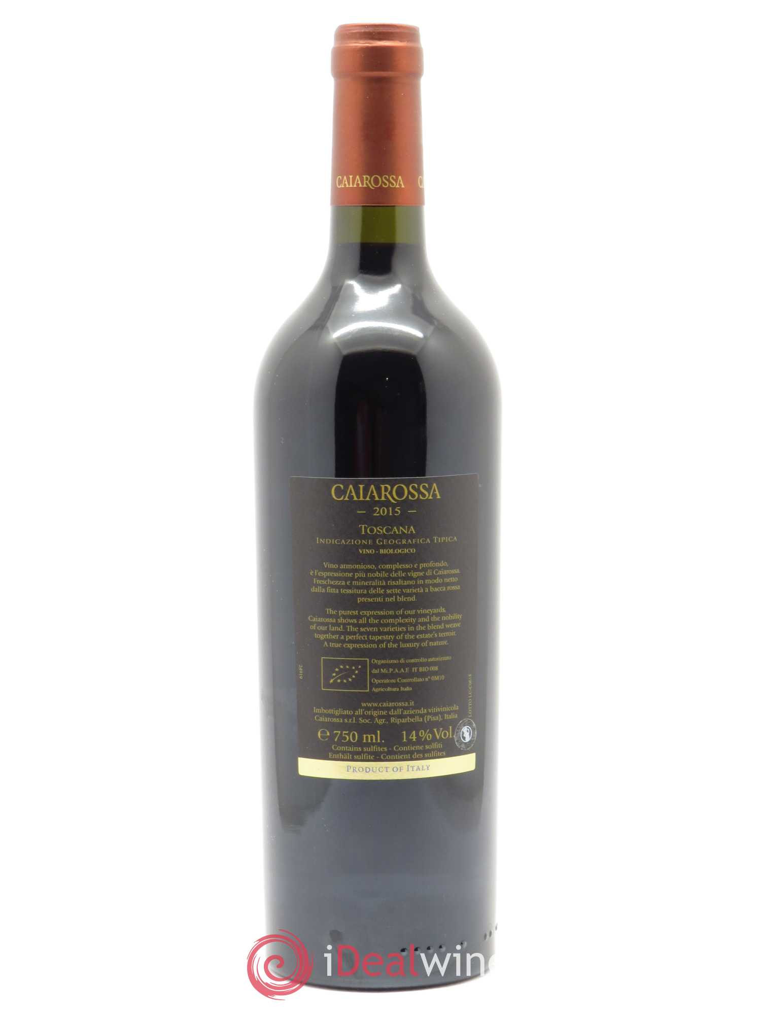 Toscana IGT Caiarossa 2015 - Lot de 1 bouteille - 1