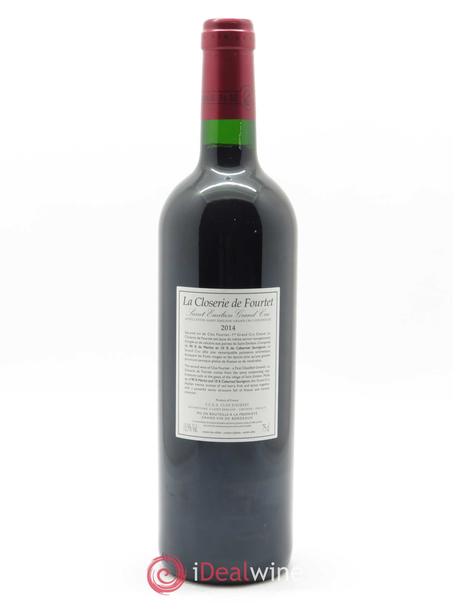 La Closerie de Fourtet 2014 - Lot de 1 bouteille - 1
