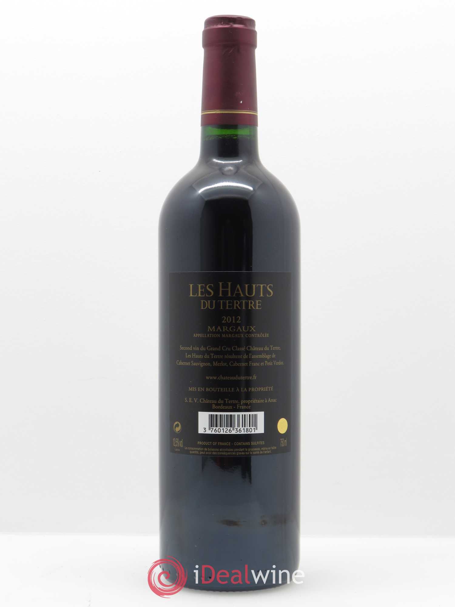 Les Hauts du Tertre 2012 - Lot de 1 bouteille - 1