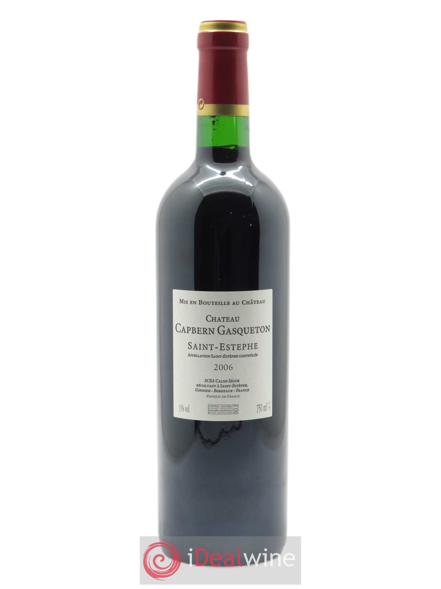 Château Capbern Gasqueton 2006 - Lot de 1 bouteille - 1