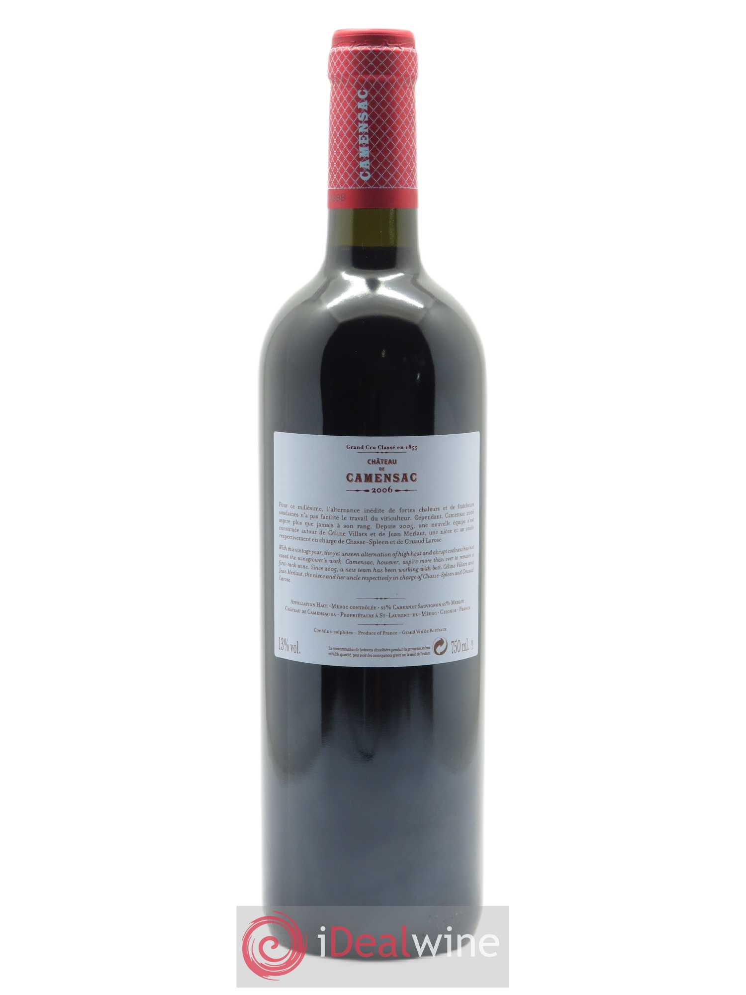 Château Camensac 5ème Grand Cru Classé 2006 - Lot of 1 bottle - 1