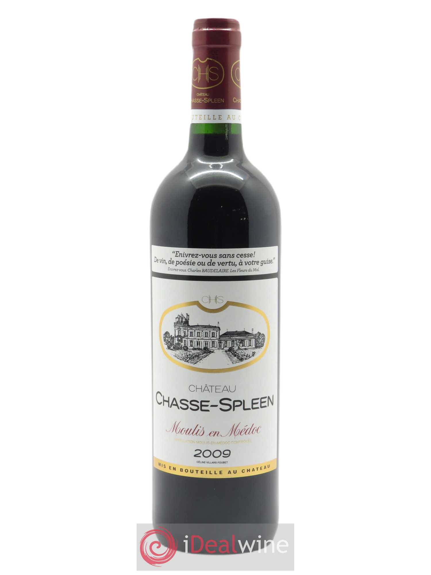 Château Chasse Spleen 2009 - Lot de 1 bouteille - 0