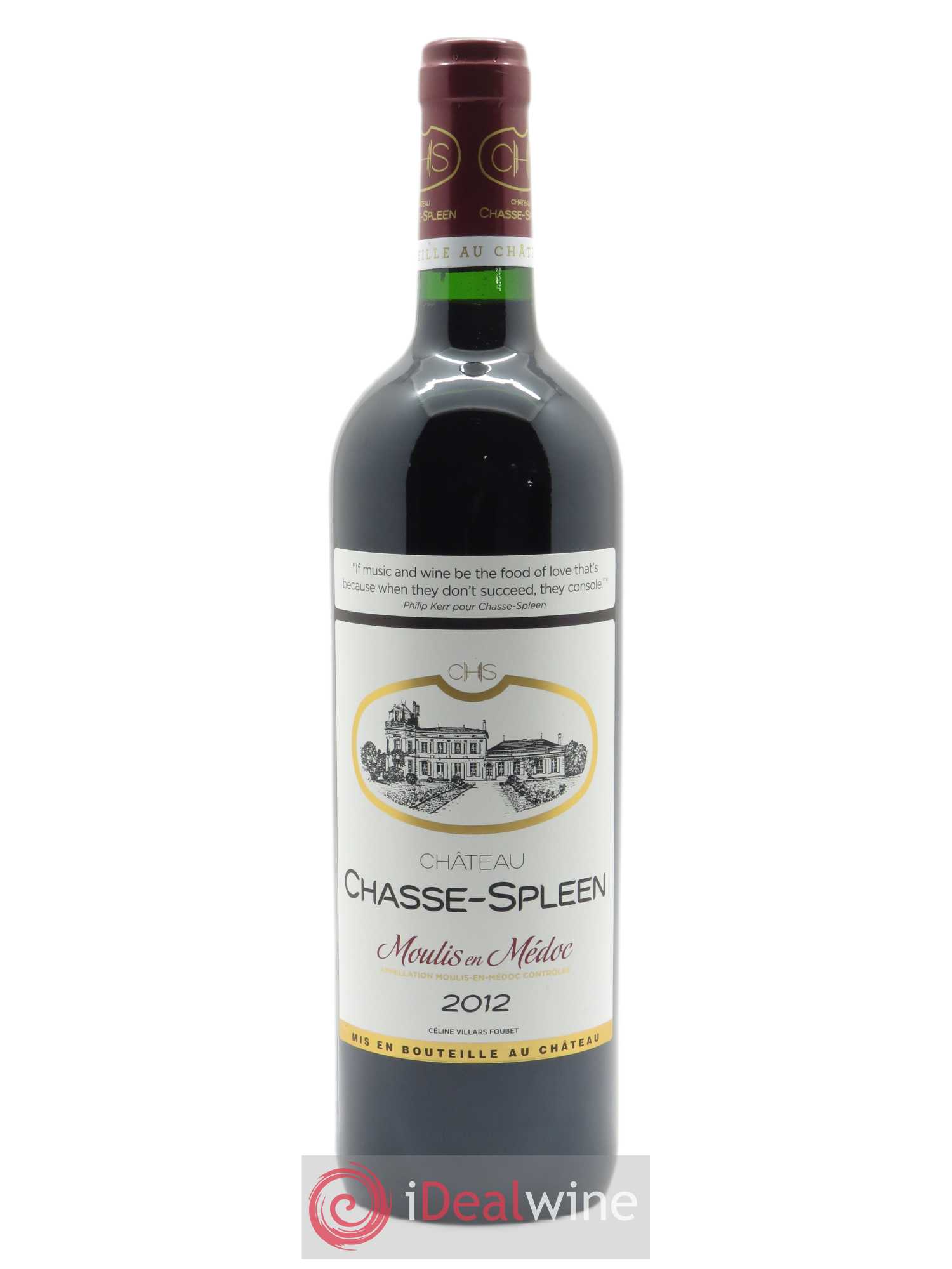 Château Chasse Spleen 2012 - Lot de 1 bouteille - 0