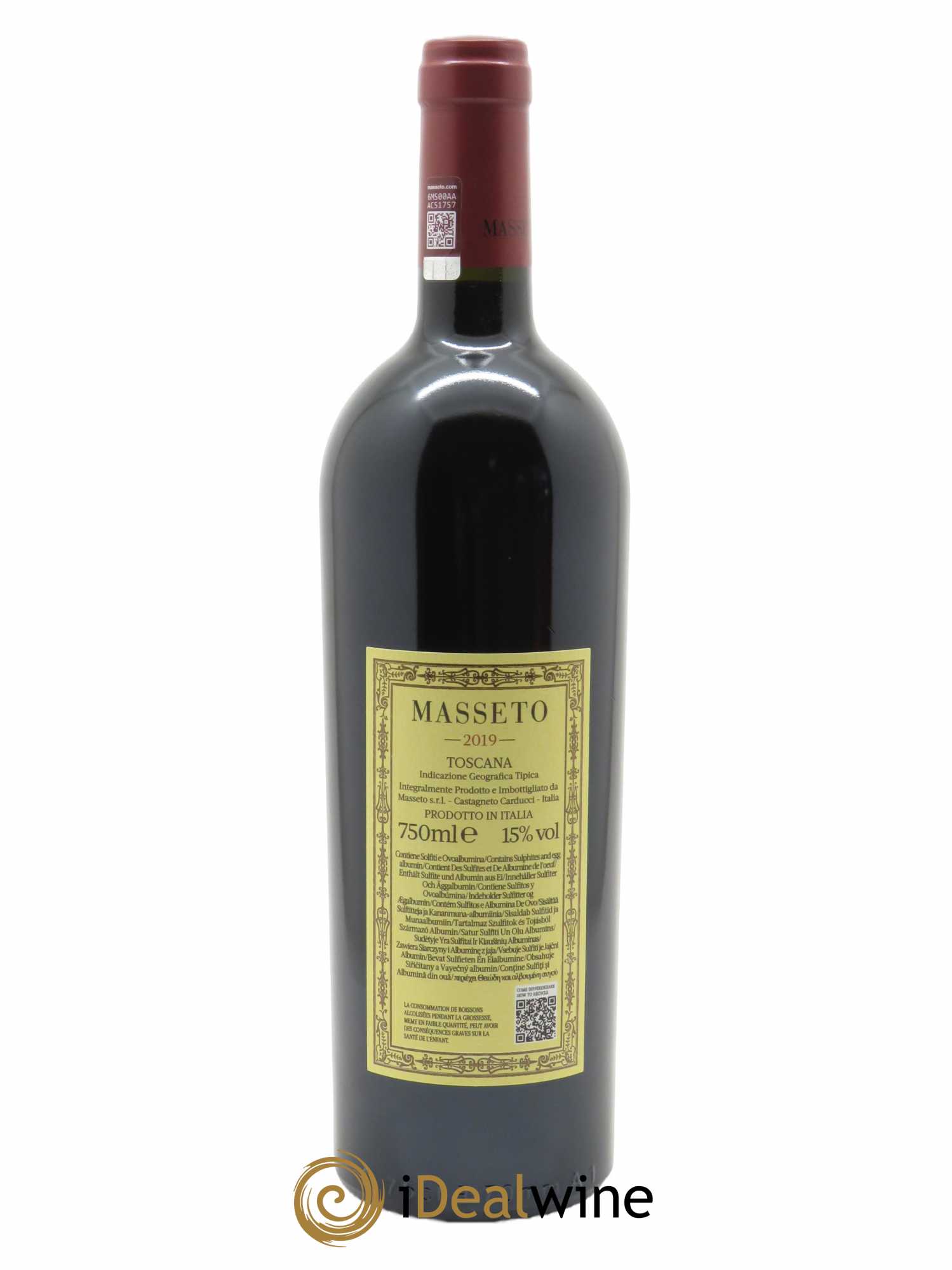 Toscana IGT Tenuta Dell'Ornellaia Masseto Frescobaldi 2019 - Lotto di 1 bottiglia - 1