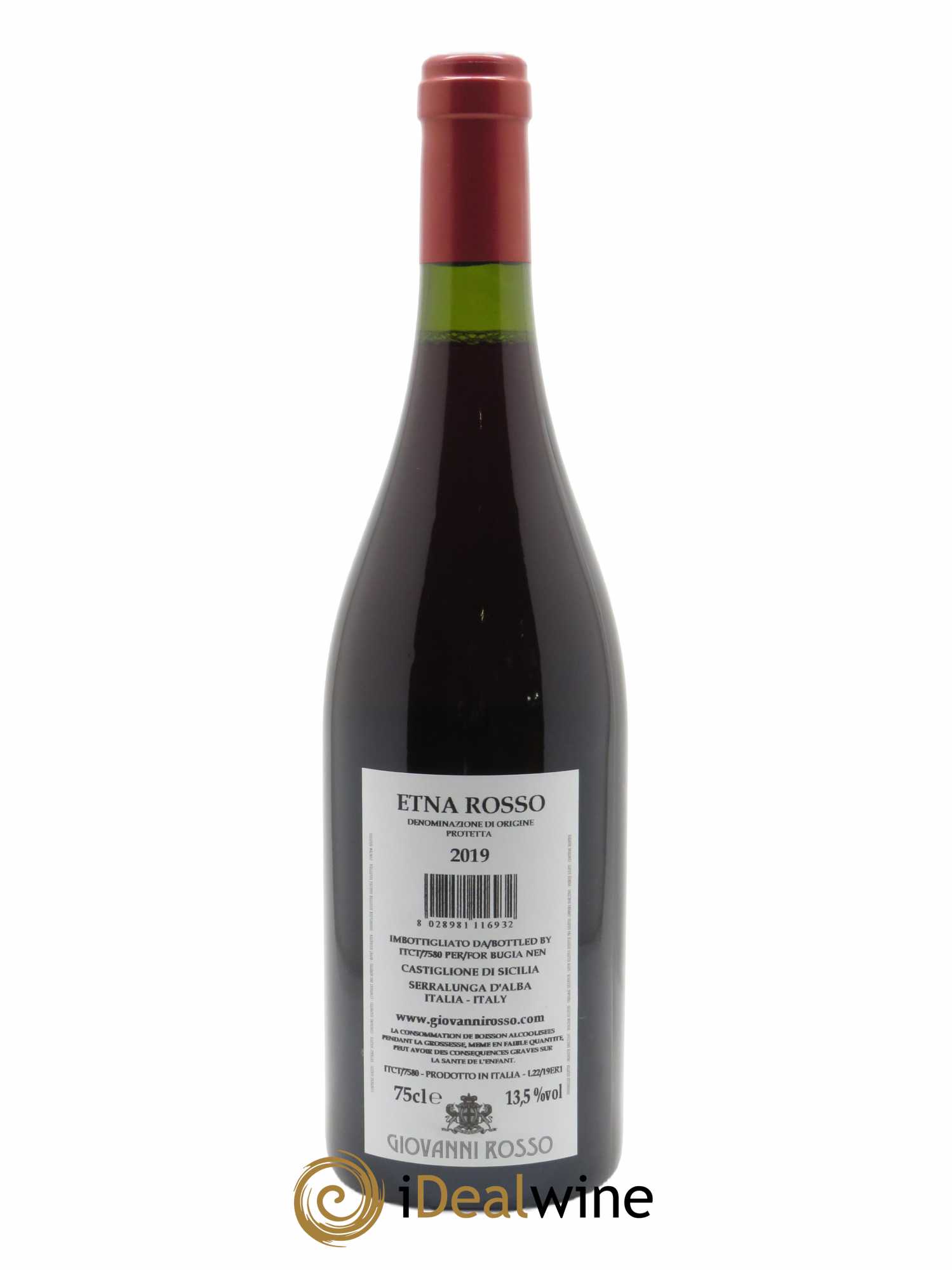 Etna Rosso DOC Giovanni Rosso 2019 - Lot de 1 bouteille - 1