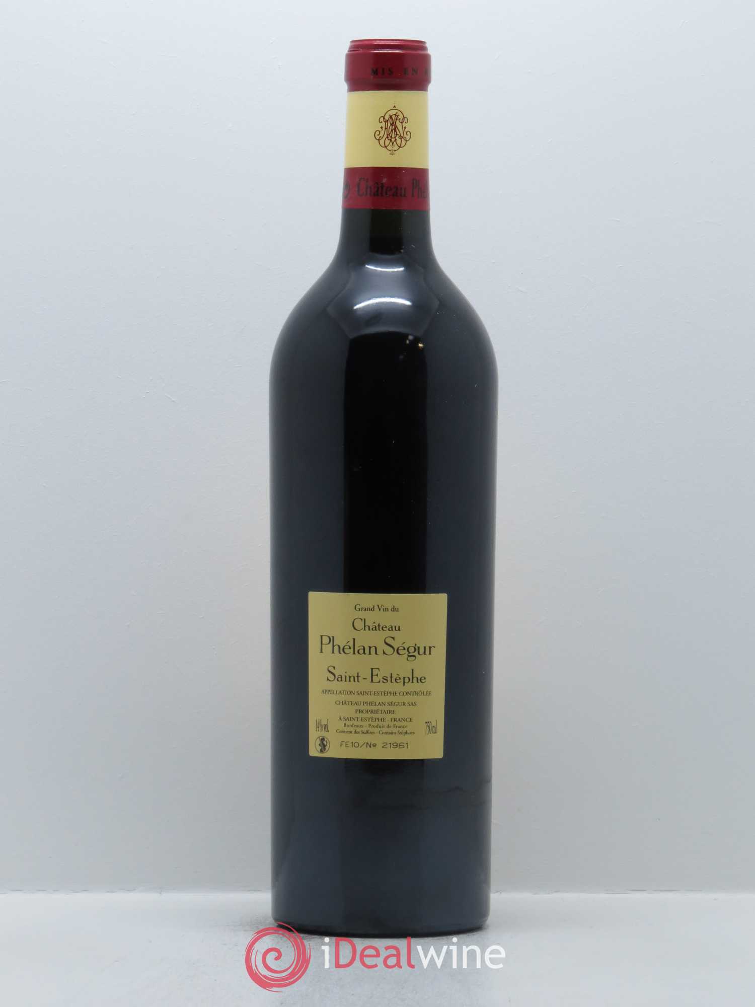 Château Phélan Ségur 2010 - Lot de 1 bouteille - 1