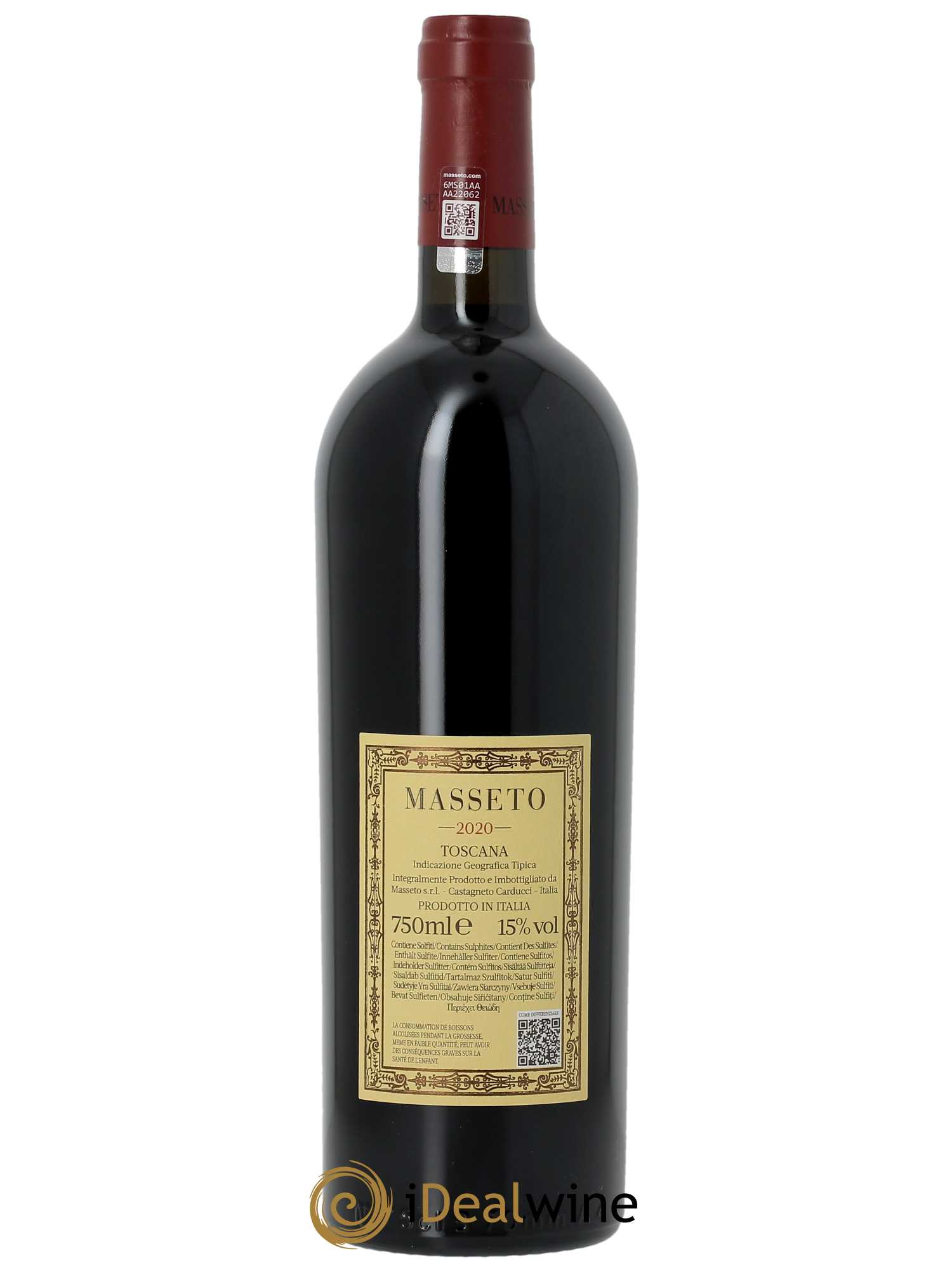 Toscana IGT Tenuta Dell'Ornellaia Masseto Frescobaldi 2020 - Lot de 1 bouteille - 2