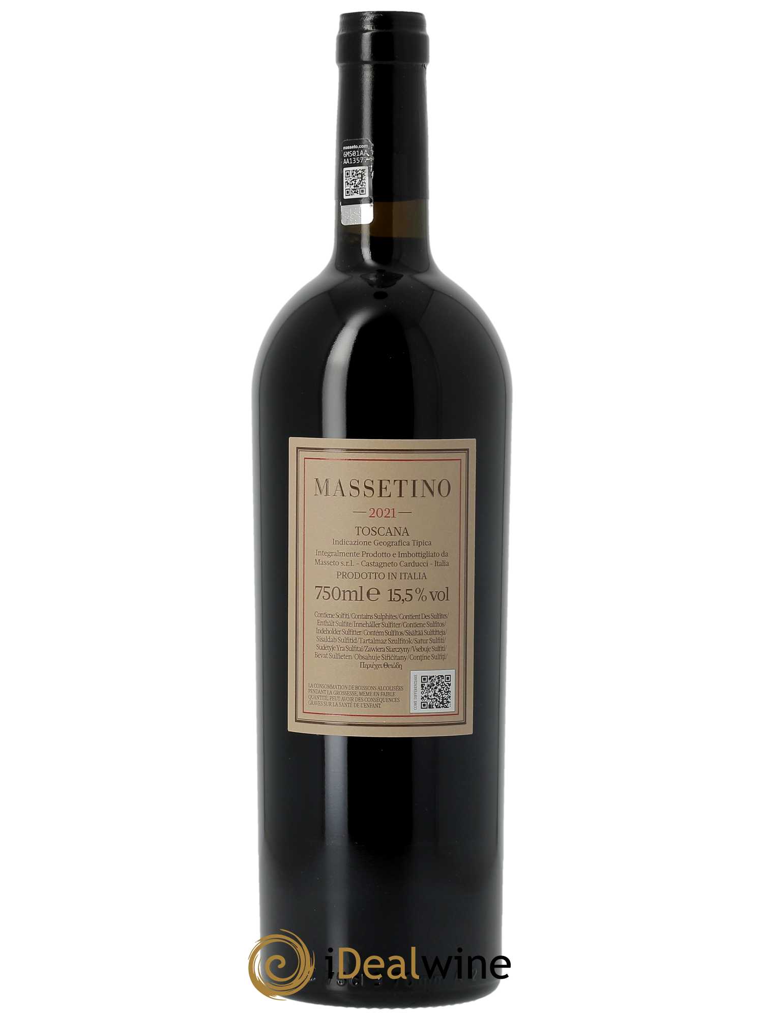 Toscana IGT Tenuta Dell'Ornellaia Massetino Frescobaldi (CBO à partir de 3 BTS) 2021 - Lot de 1 bouteille - 1