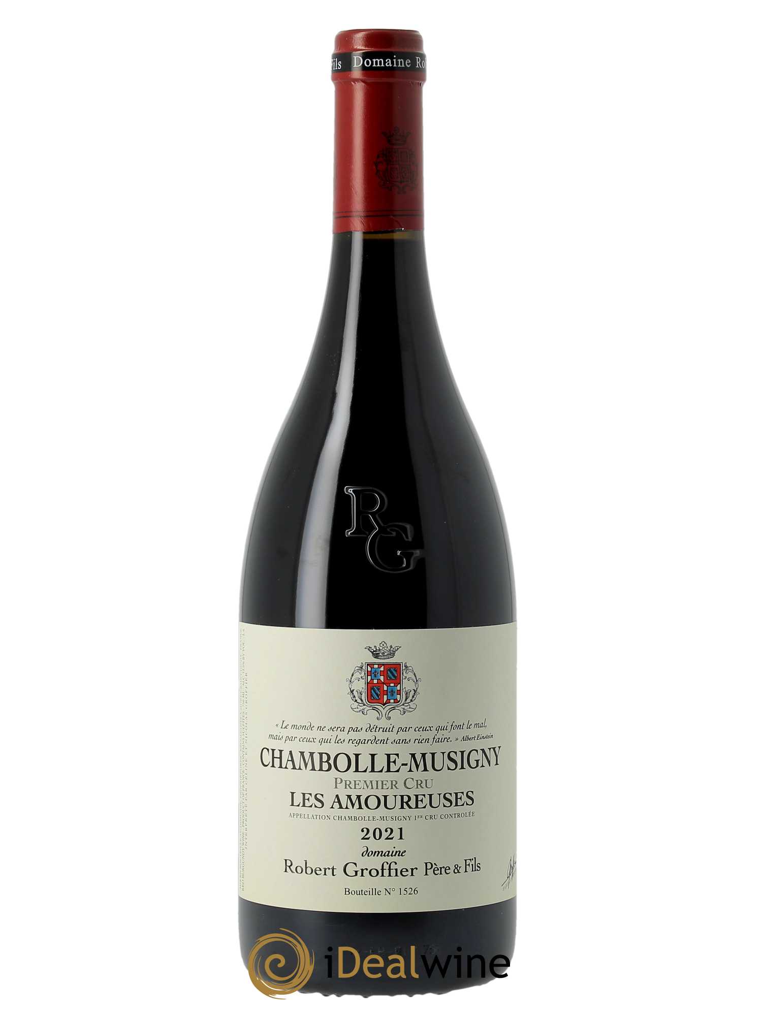 Chambolle-Musigny 1er Cru Les Amoureuses Robert Groffier Père & Fils (Domaine) 2021 - Lot de 1 bouteille - 0
