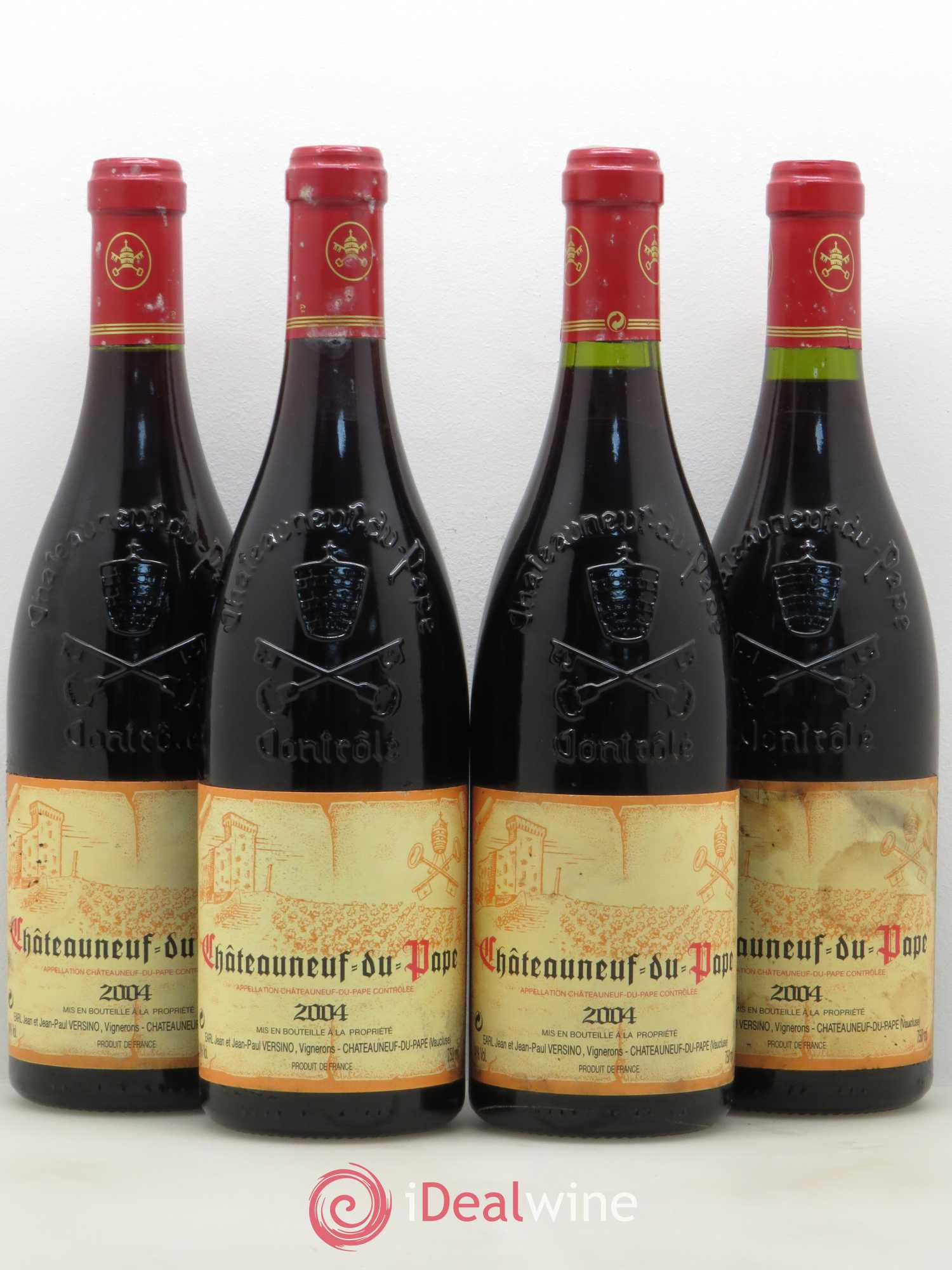 Châteauneuf-du-Pape Versino (sans prix de réserve) 2004 - Posten von 4 Flaschen - 0