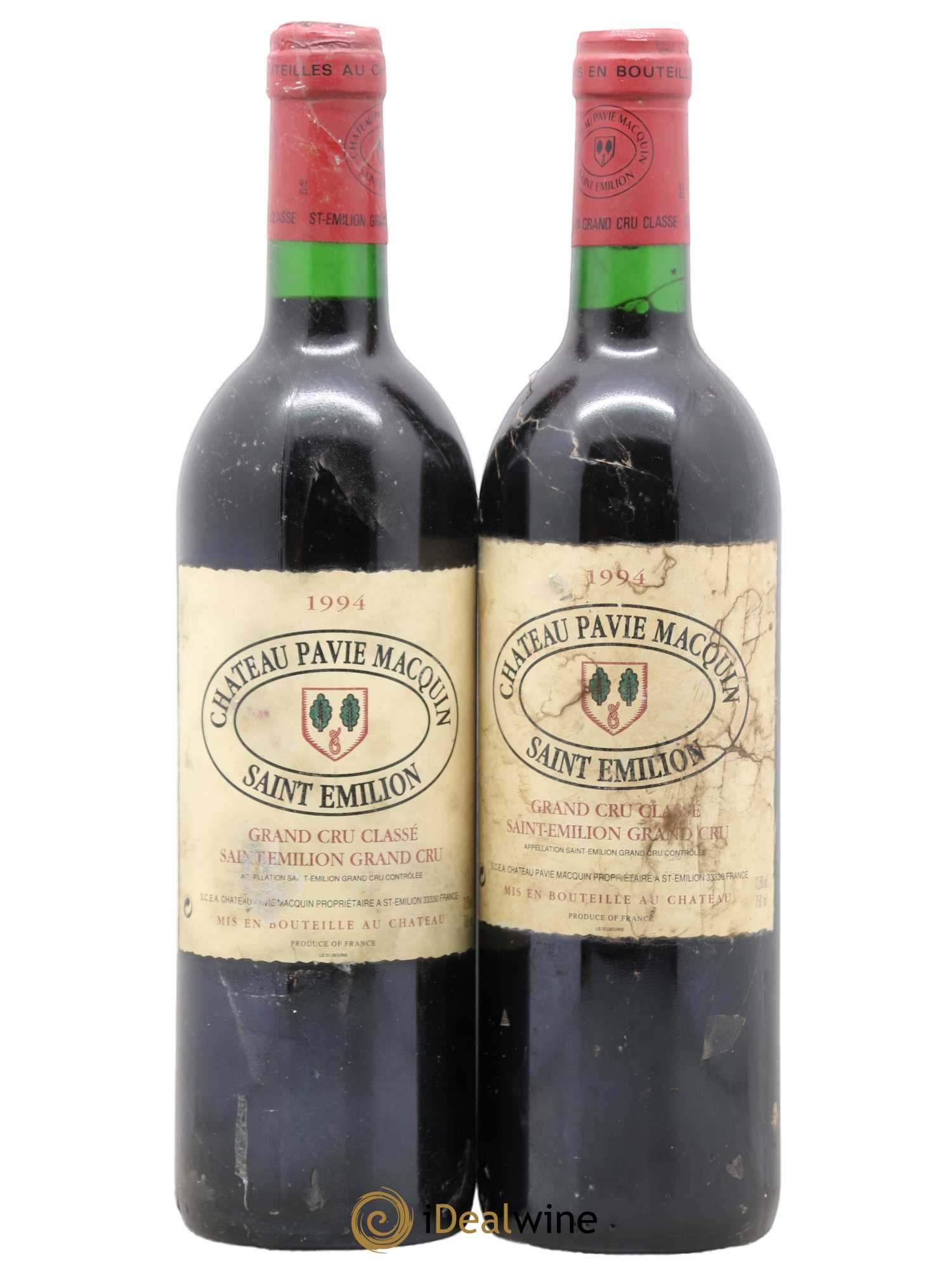 Château Pavie Macquin 1er Grand Cru Classé B 1994 - Lot de 2 bouteilles - 0