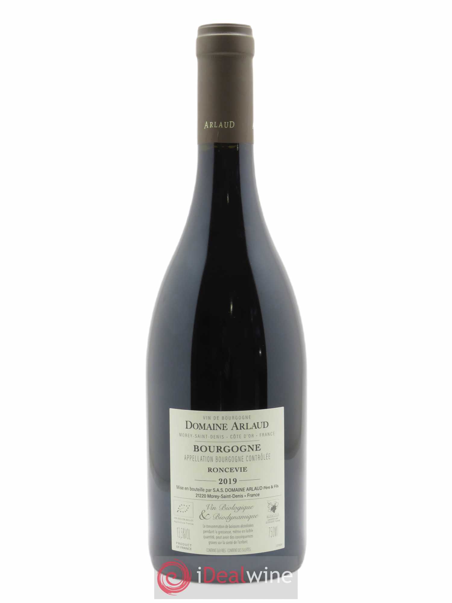 Bourgogne Roncevie Arlaud 2019 - Lot de 1 bouteille - 1