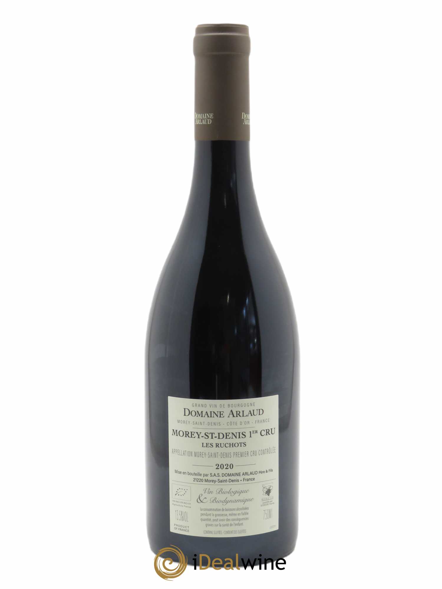 Morey-Saint-Denis 1er Cru Les Ruchots Arlaud 2020 - Lot de 1 bouteille - 1