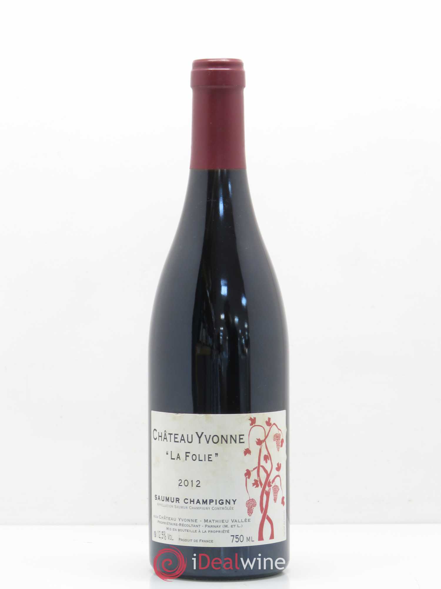 Saumur-Champigny La Folie Château Yvonne (sans prix de réserve) 2012 - Posten von 1 Flasche - 0