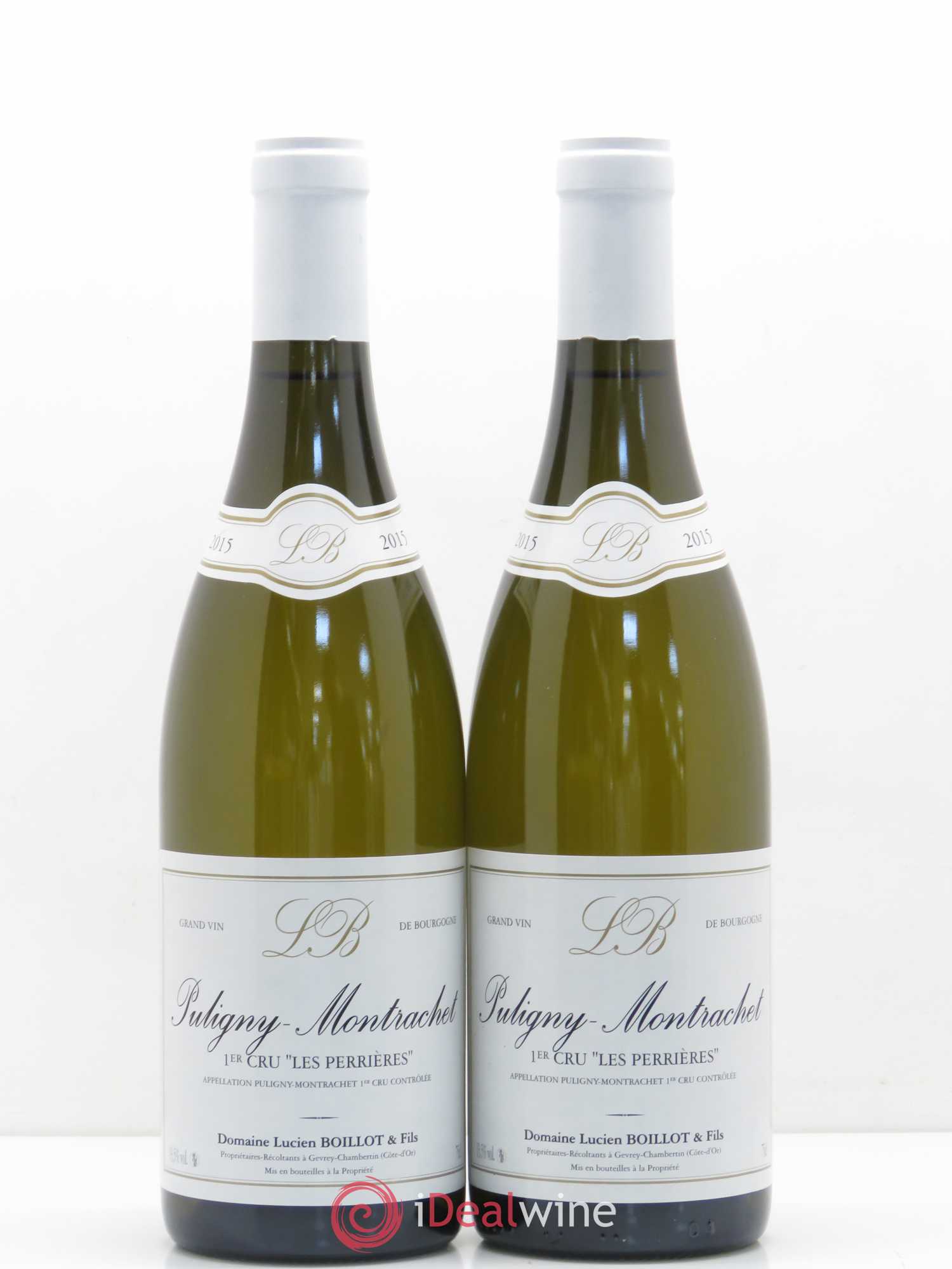 Puligny-Montrachet 1er Cru Les Perrières Domaine Lucien Boillot 2015 - Posten von 2 Flaschen - 0