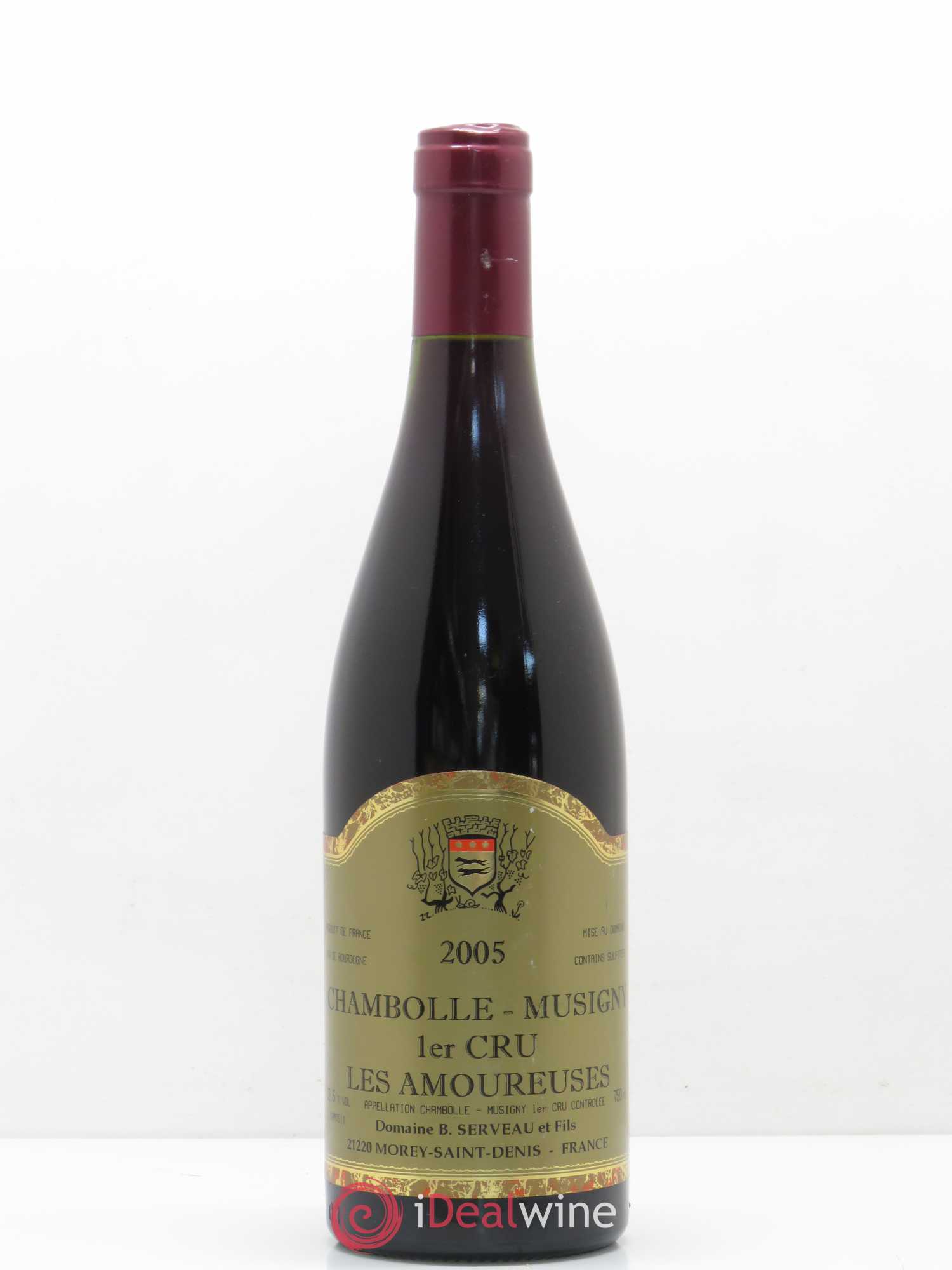 Chambolle-Musigny 1er Cru Les Amoureuses Serveau (Domaine) 2005 - Lot de 1 bouteille - 0