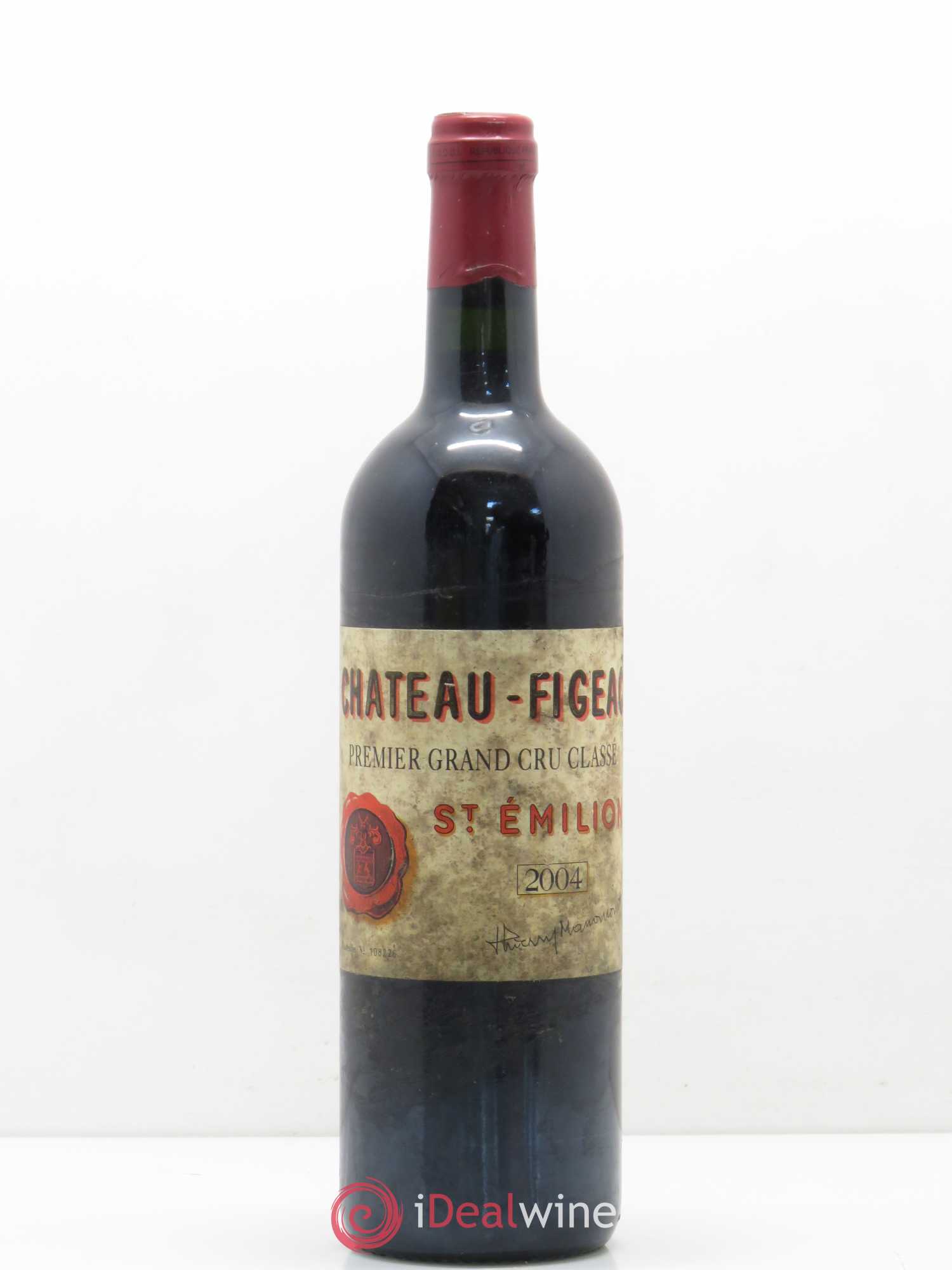 Château Figeac 1er Grand Cru Classé A 2004 - Lot de 1 bouteille - 0