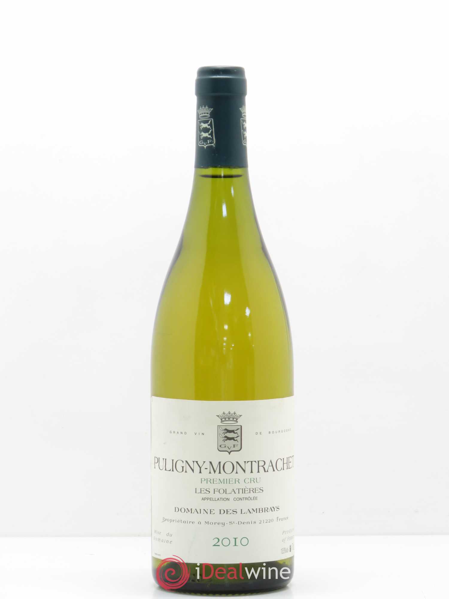 Puligny-Montrachet 1er Cru Les Folatières Domaine des Lambrays 2010 - Lot de 1 bouteille - 0
