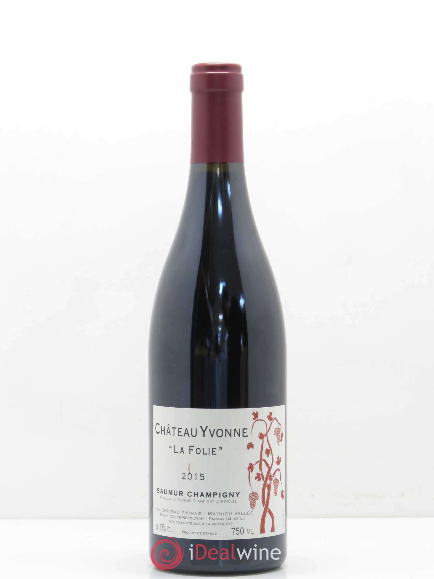 Saumur-Champigny La Folie Château Yvonne (sans prix de réserve) 2015 - Posten von 1 Flasche - 0