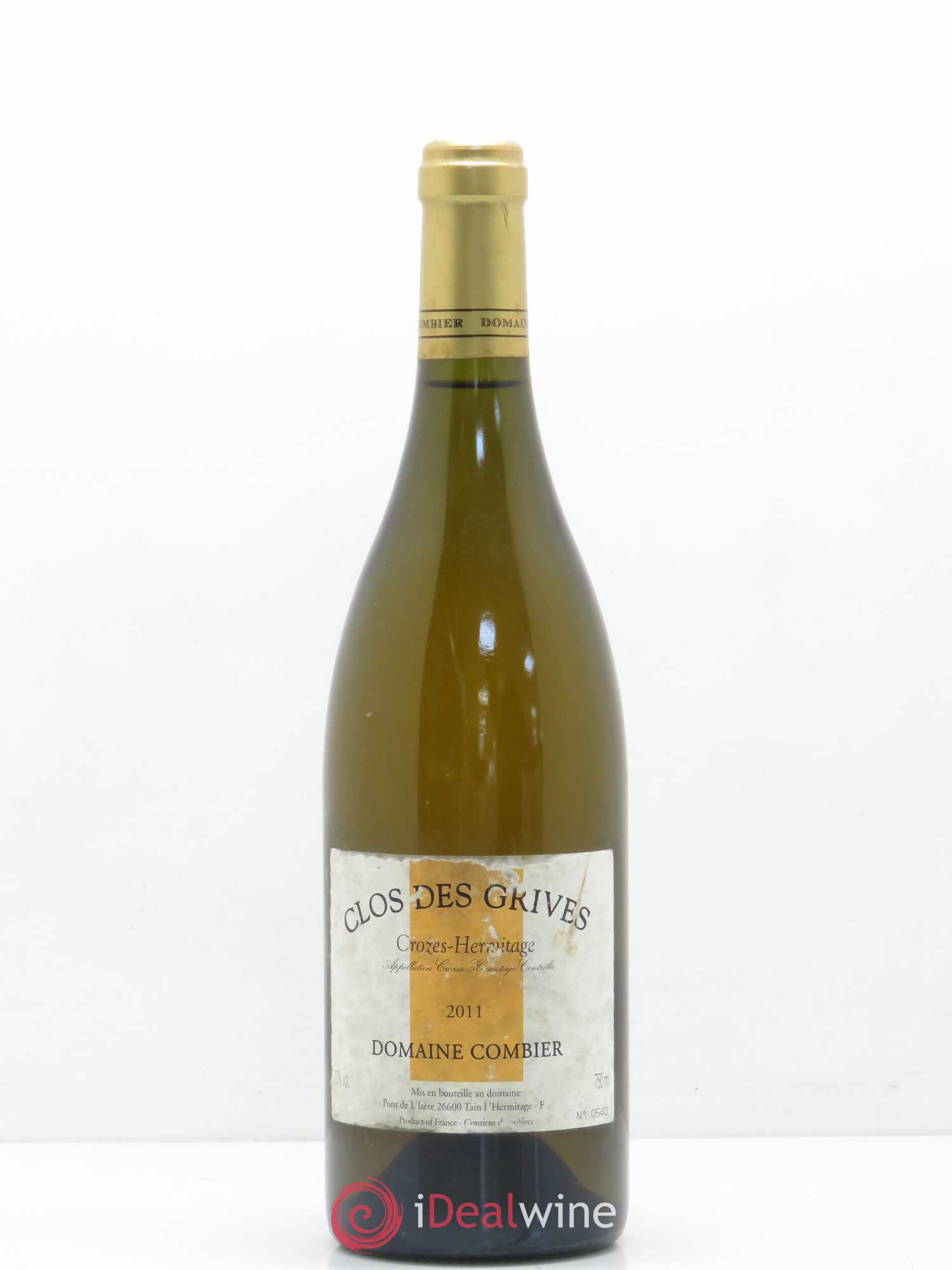 Crozes-Hermitage Clos des Grives Combier 2011 - Lot de 1 bouteille - 0