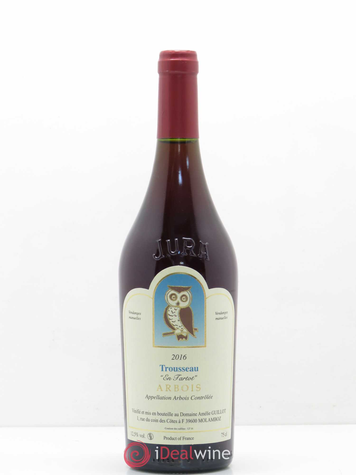 Arbois Trousseau En Tartot Domaine Guillot (sans prix de réserve) 2016 - Posten von 1 Flasche - 0