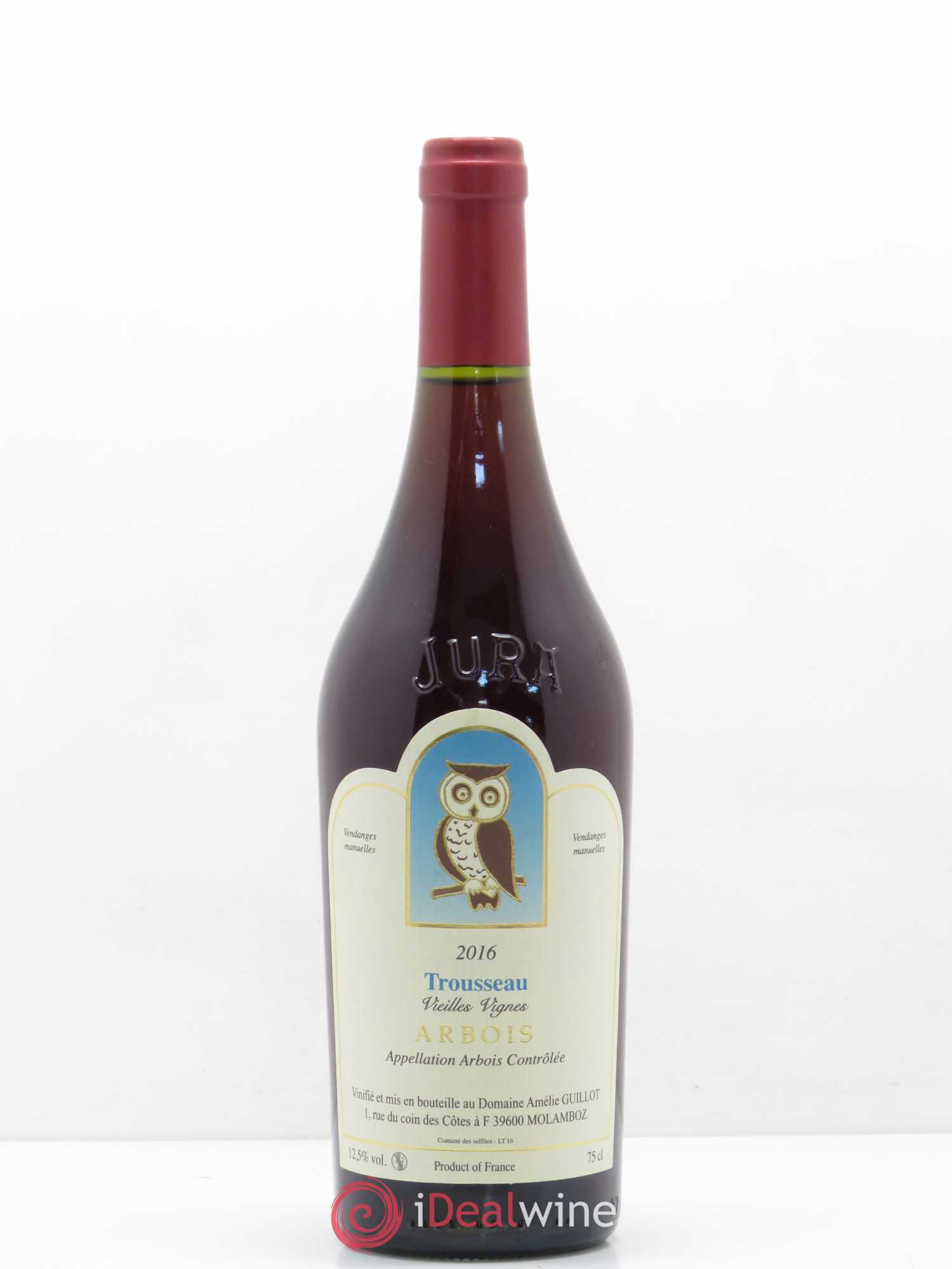 Arbois Trousseau Vieilles Vignes Domaine Guillot (sans prix de réserve) 2016 - Posten von 1 Flasche - 0