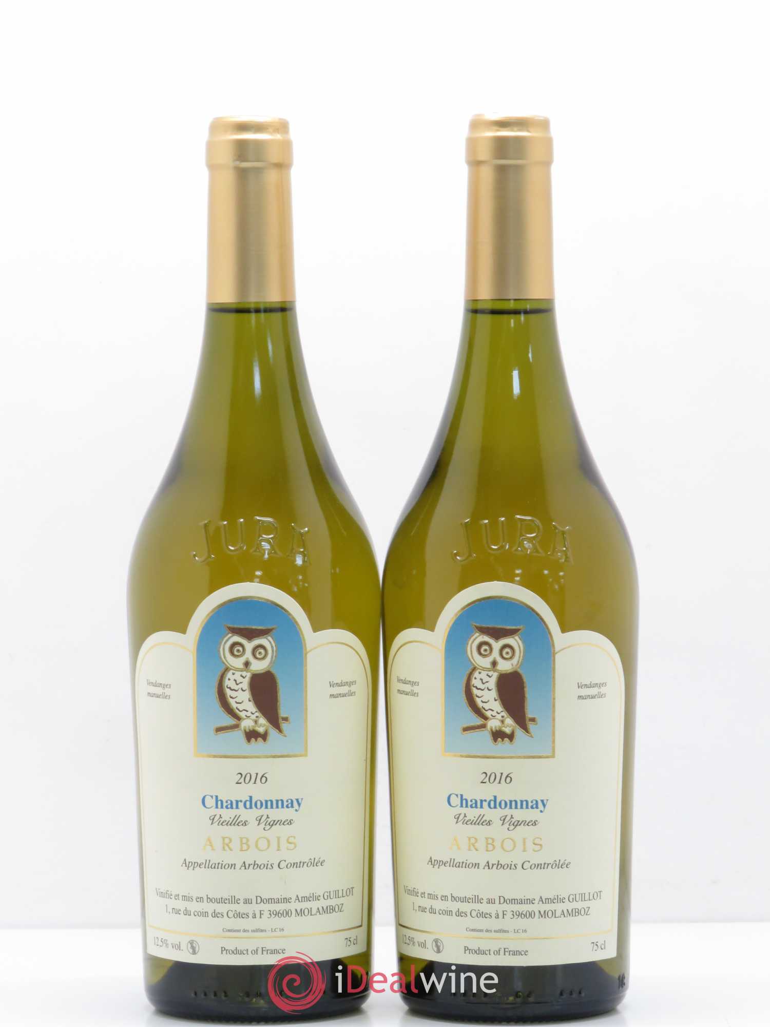 Arbois Chardonnay Vieilles Vignes Domaine Guillot (sans prix de réserve) 2016 - Posten von 2 Flaschen - 0