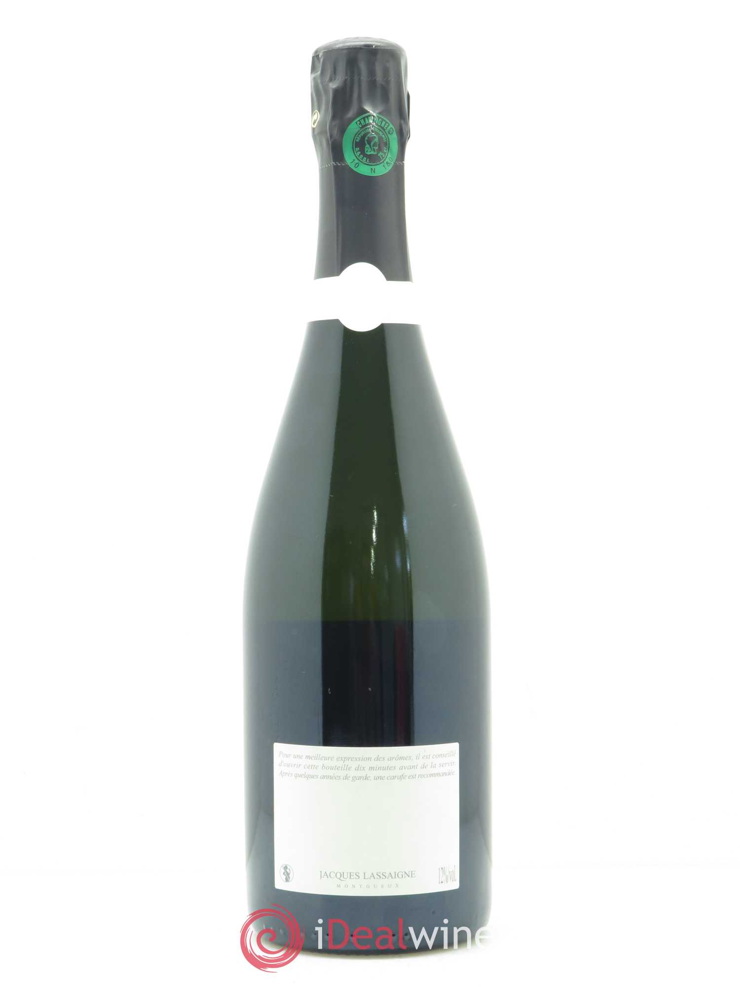 Blanc de Blancs millésimé Brut Nature Jacques Lassaigne 2010 - Lot de 1 bouteille - 1