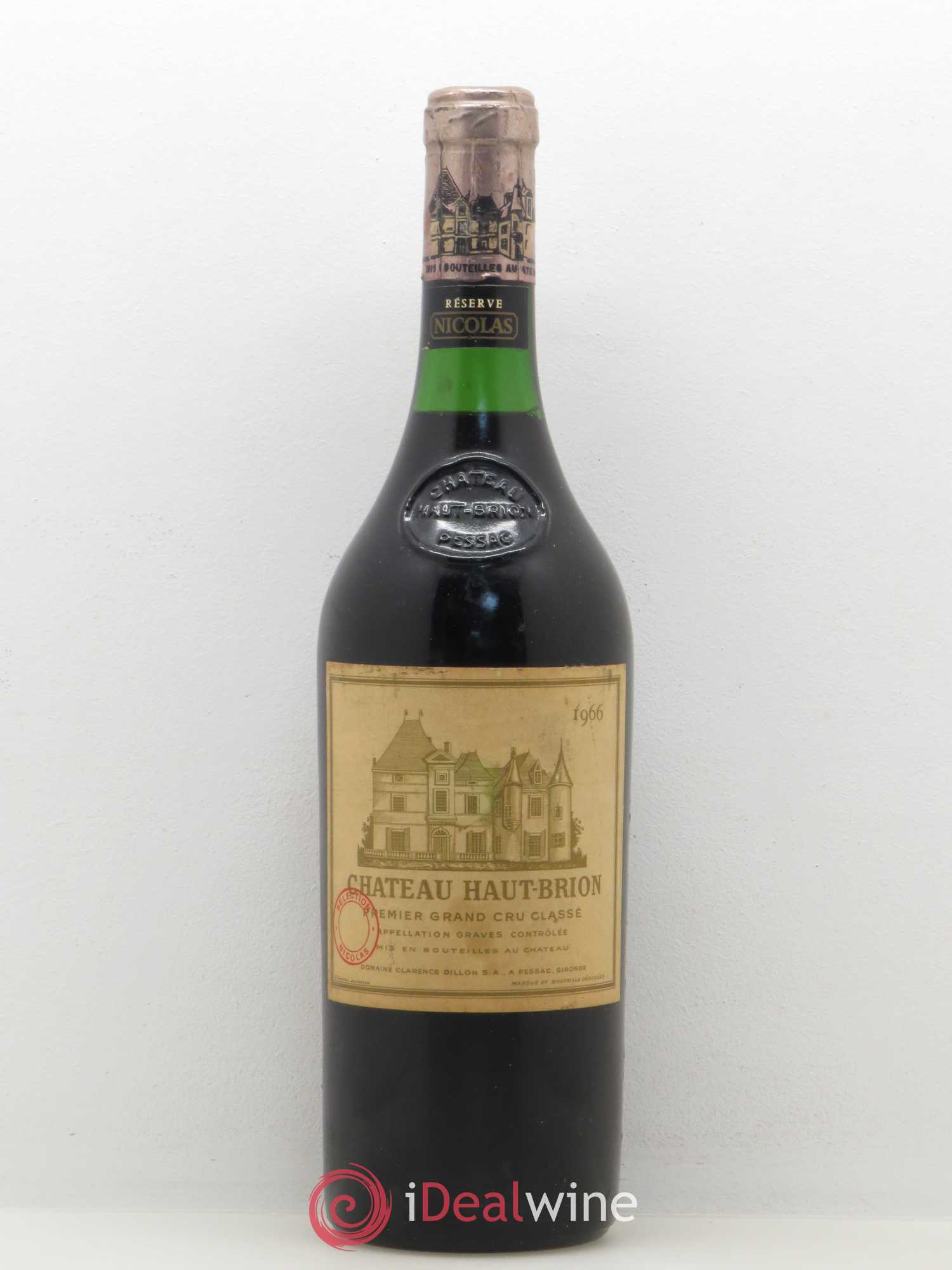 Château Haut Brion 1er Grand Cru Classé 1966 - Lot de 1 bouteille - 0