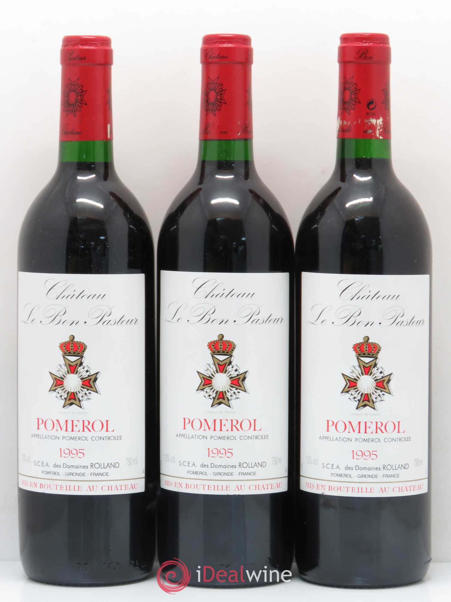 Château le Bon Pasteur 1995 - Lot de 3 bouteilles - 0
