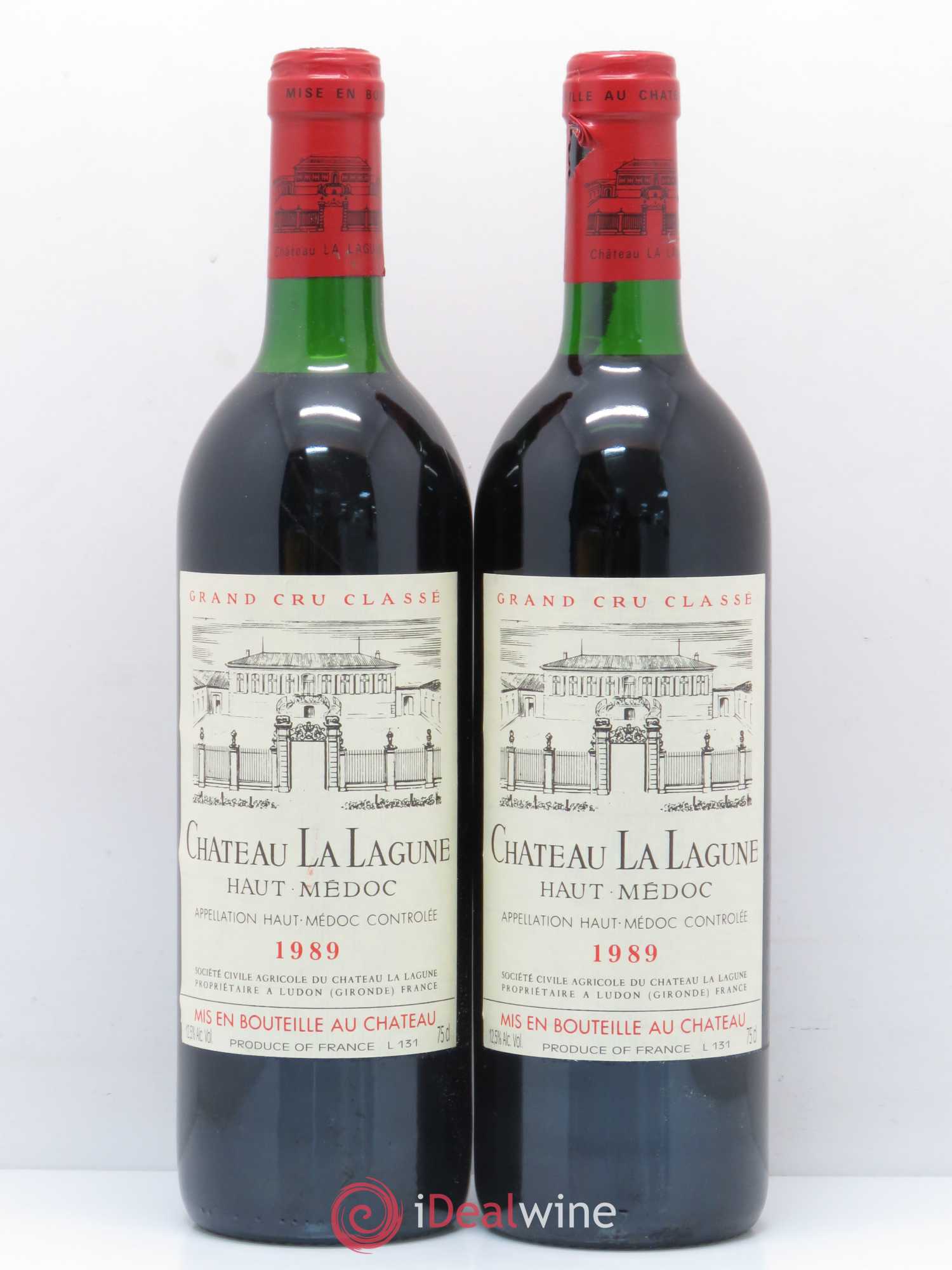 Château la Lagune 3ème Grand Cru Classé 1989 - Lot de 2 bouteilles - 0