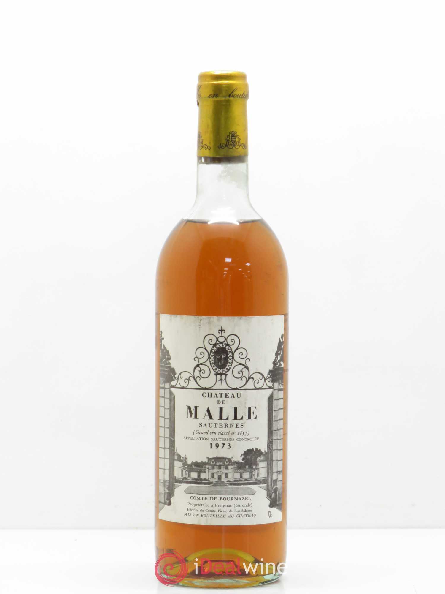 Château de Malle 2ème Grand Cru Classé 1973 - Lot de 1 bouteille - 0