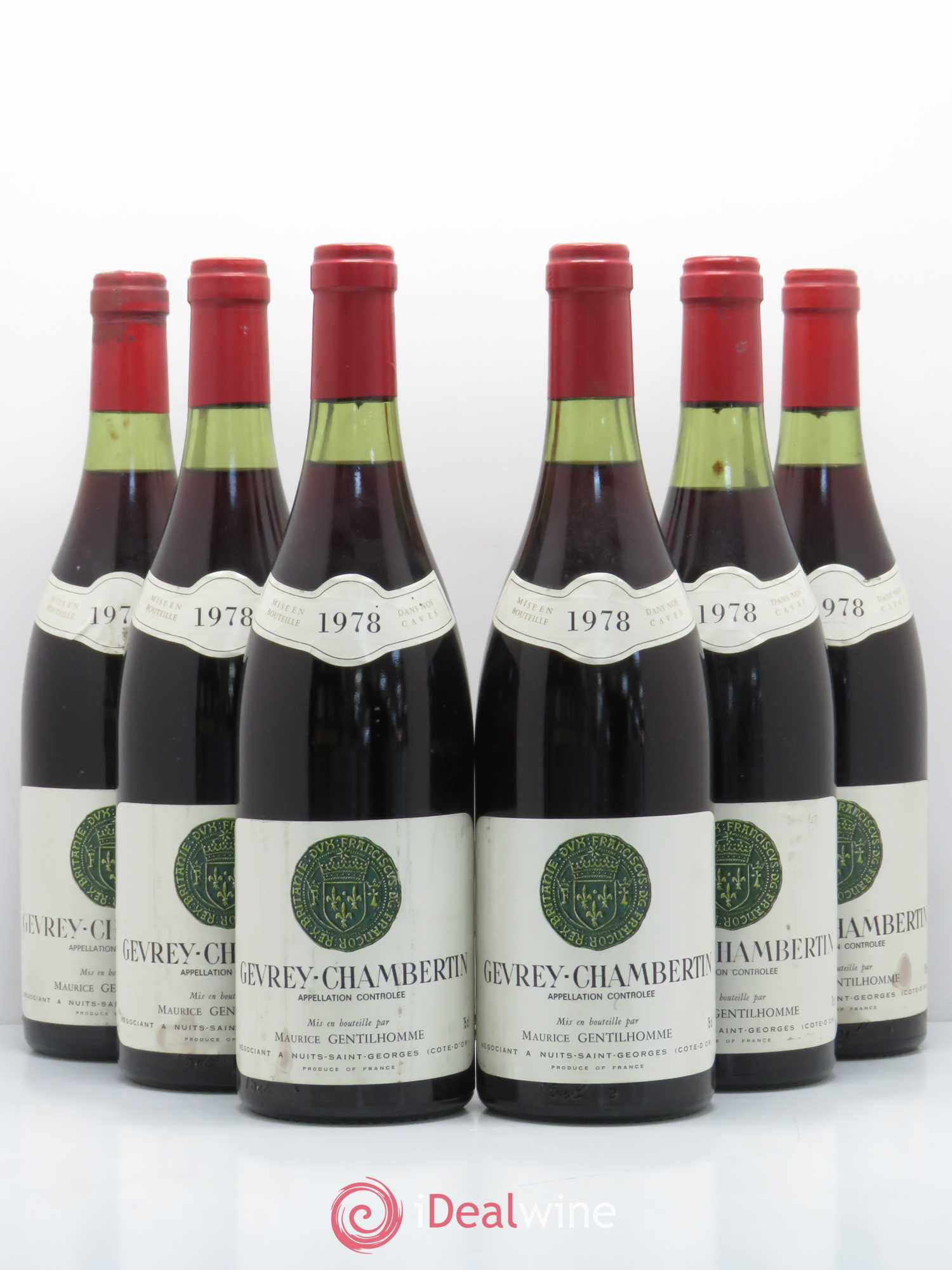 Gevrey-Chambertin Gentilhomme 1978 - Posten von 6 Flaschen - 0