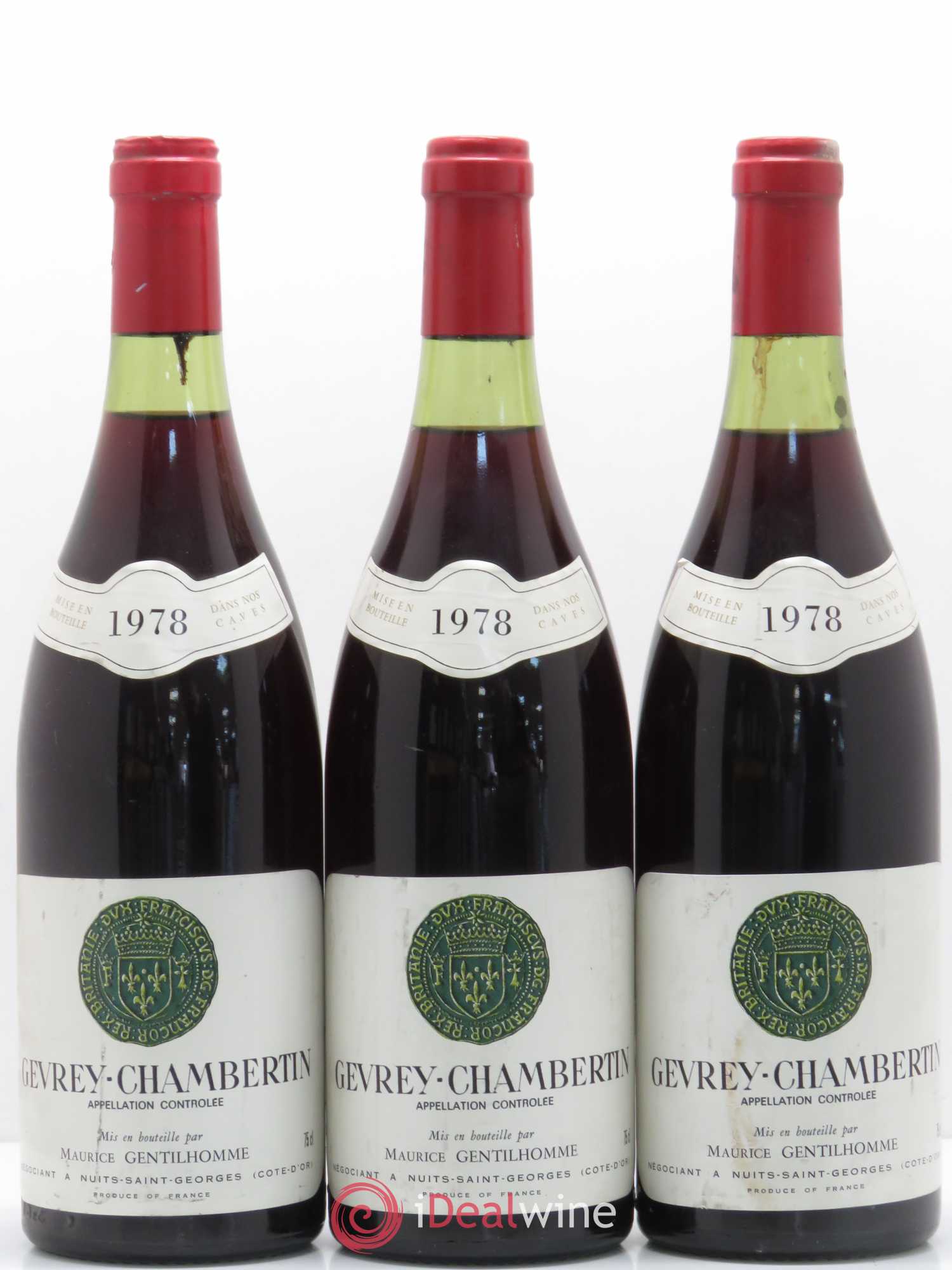 Gevrey-Chambertin Gentilhomme 1978 - Posten von 12 Flaschen - 2
