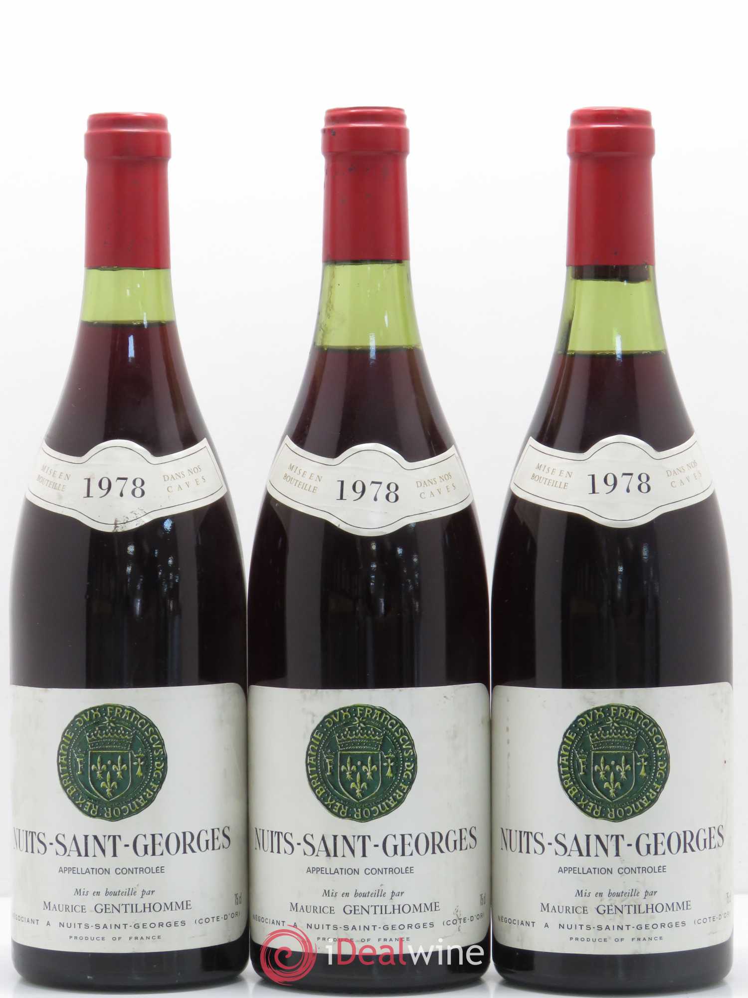 Nuits-Saint-Georges Gentilhomme 1978 - Posten von 3 Flaschen - 0