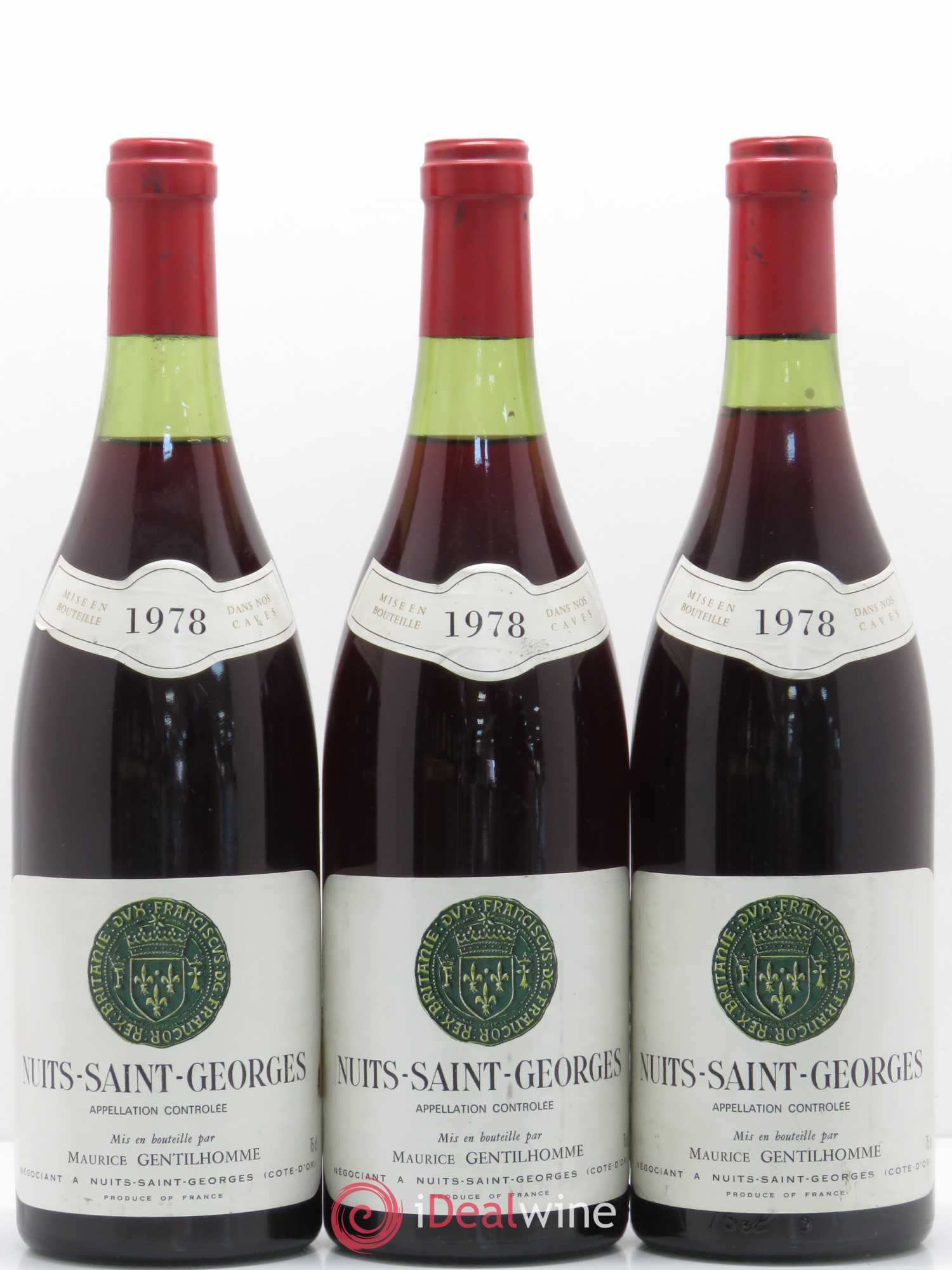 Nuits-Saint-Georges Gentilhomme 1978 - Posten von 3 Flaschen - 0