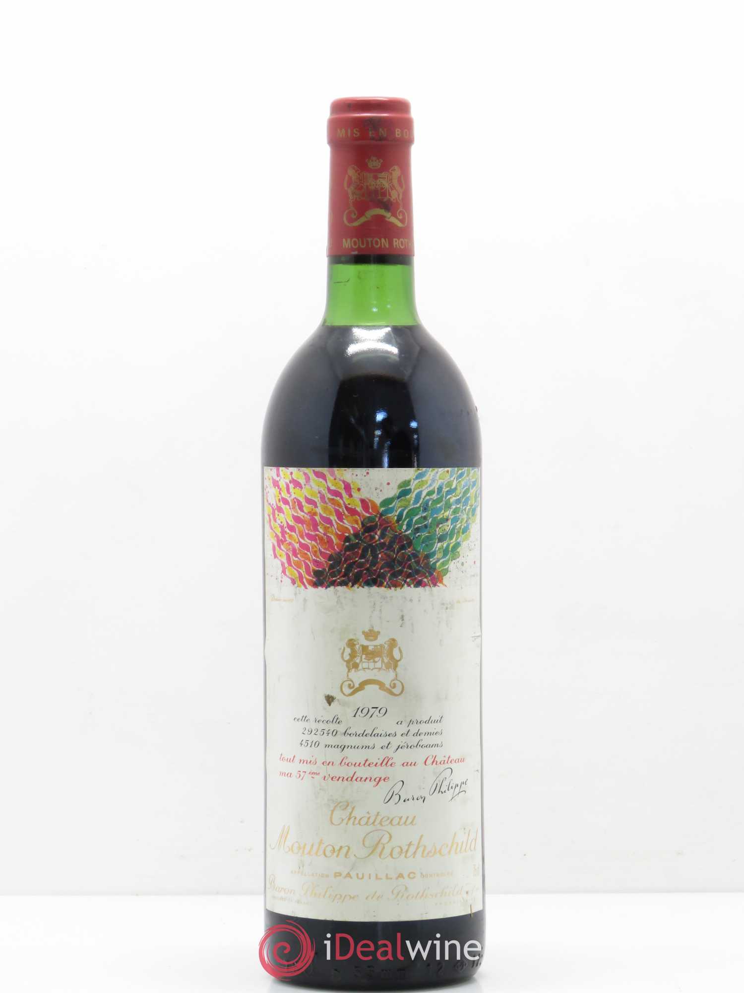 Château Mouton Rothschild 1er Grand Cru Classé 1979 - Lot de 1 bouteille - 0