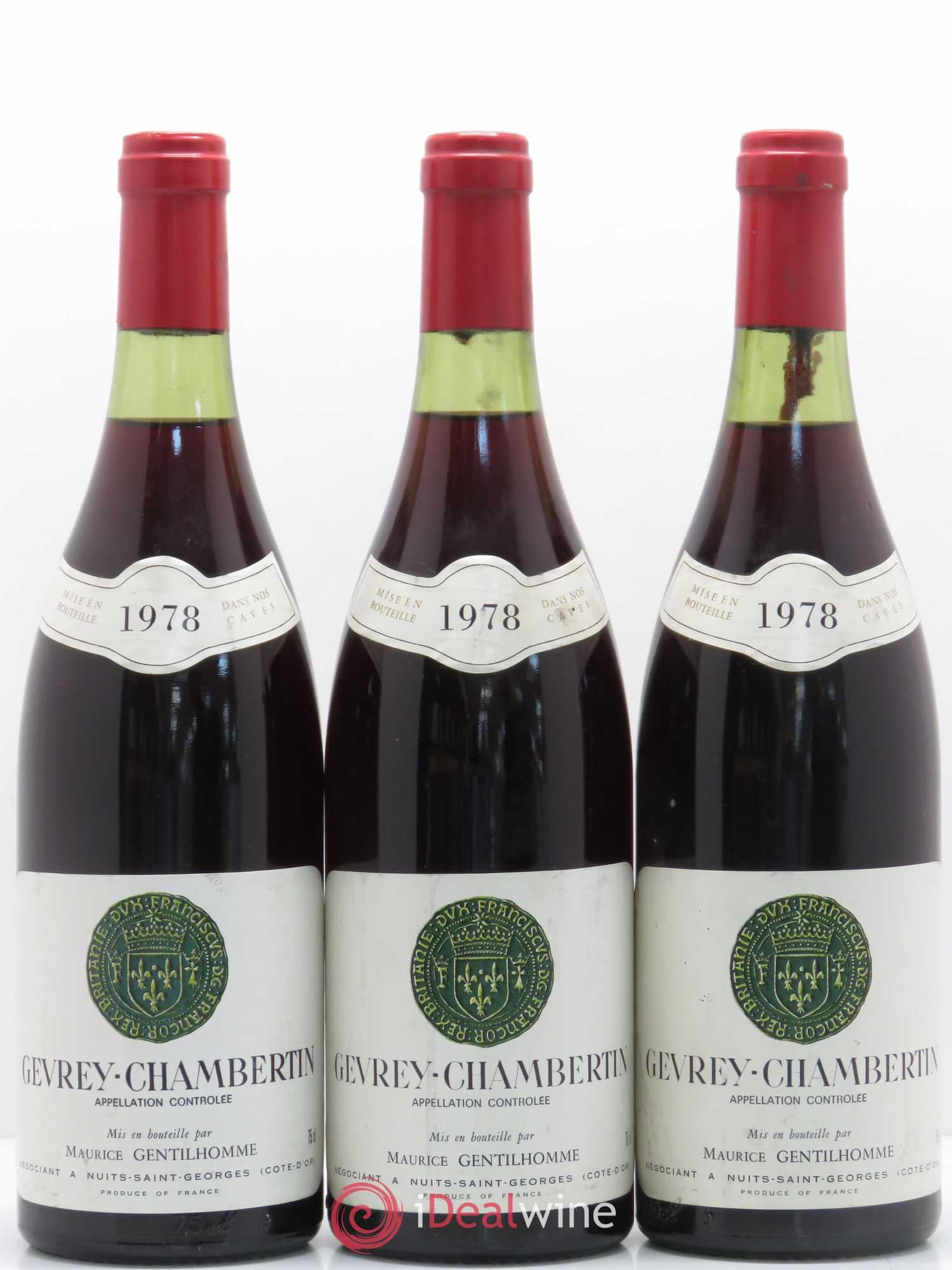 Gevrey-Chambertin Gentilhomme 1978 - Posten von 3 Flaschen - 0