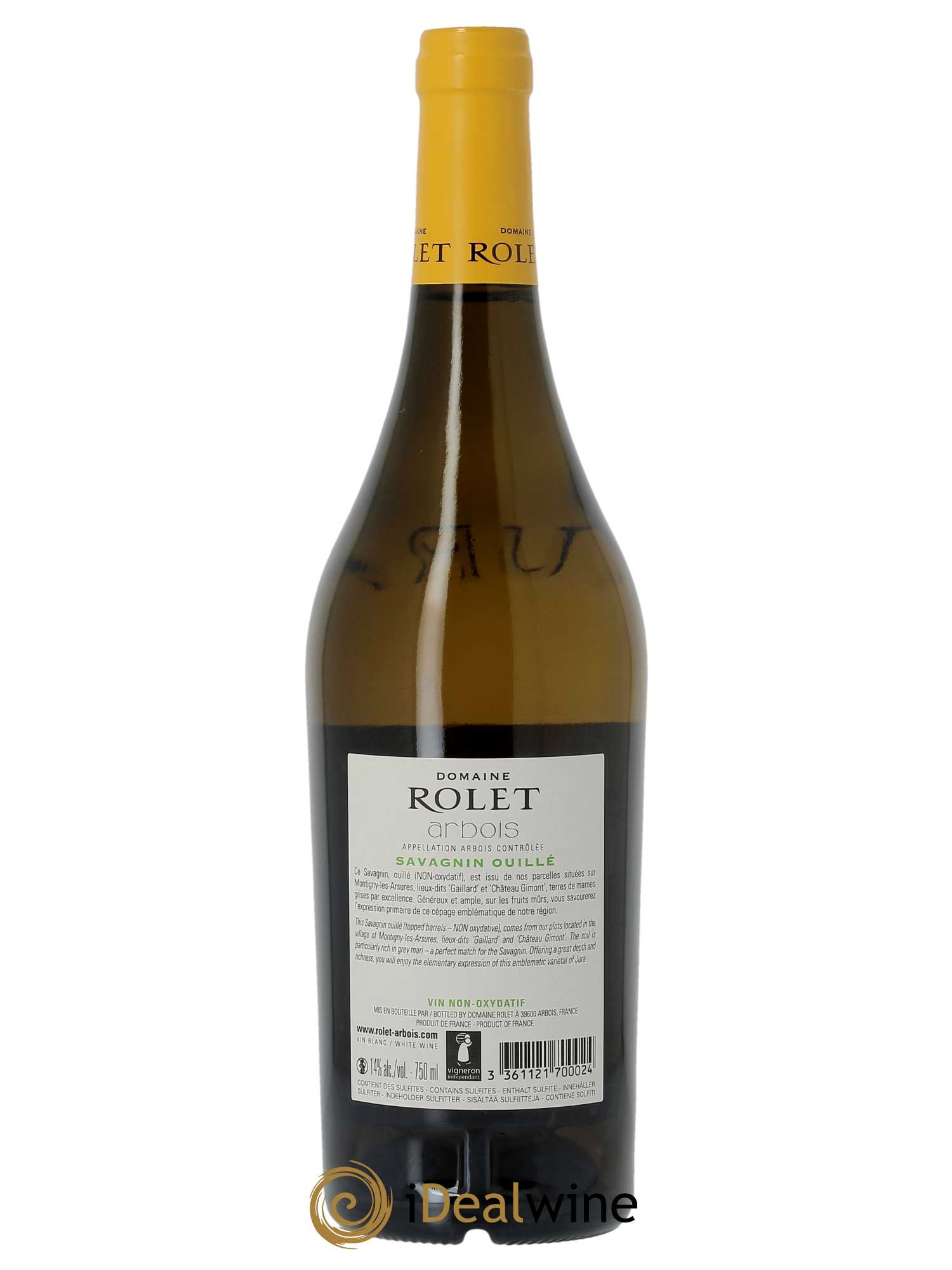 Arbois Savagnin Ouillé Domaine Rolet 2020 - Lot of 1 bottle - 1