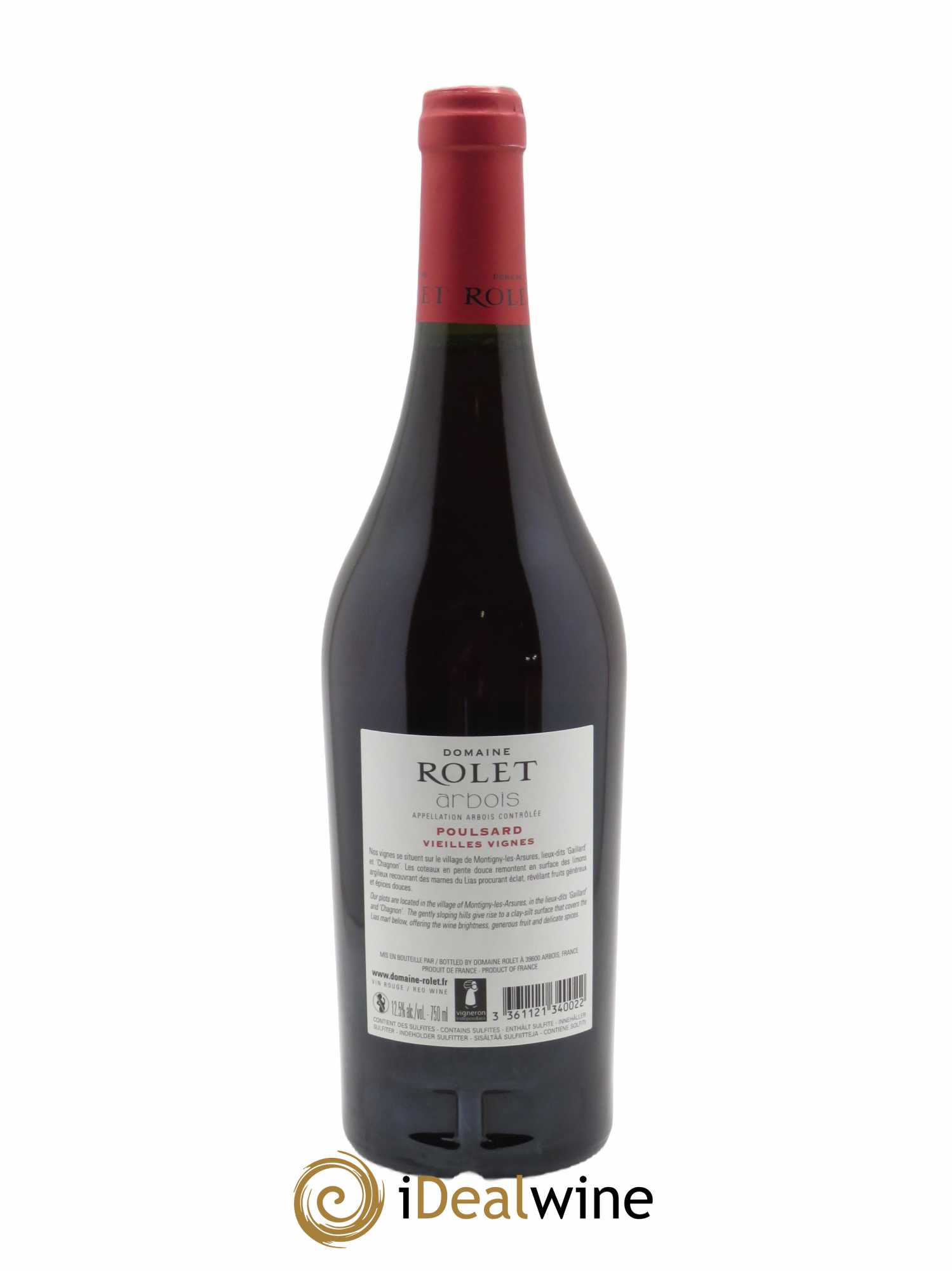 Arbois Poulsard Vieilles Vignes Domaine Rolet 2020 - Lot of 1 bottle - 1