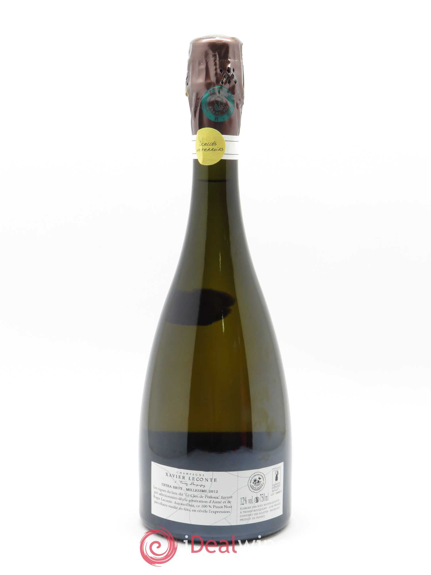 Lieu-dit Le Clos de Poilloux Extra-Brut Xavier Leconte 2012 - Lot of 1 bottle - 1