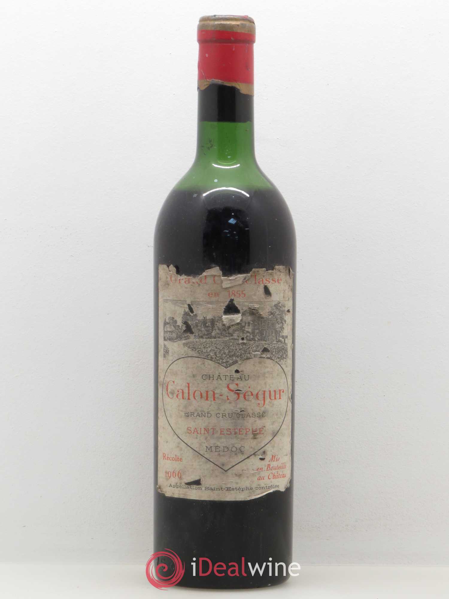 Château Calon Ségur 3ème Grand Cru Classé 1966 - Lot de 1 bouteille - 0